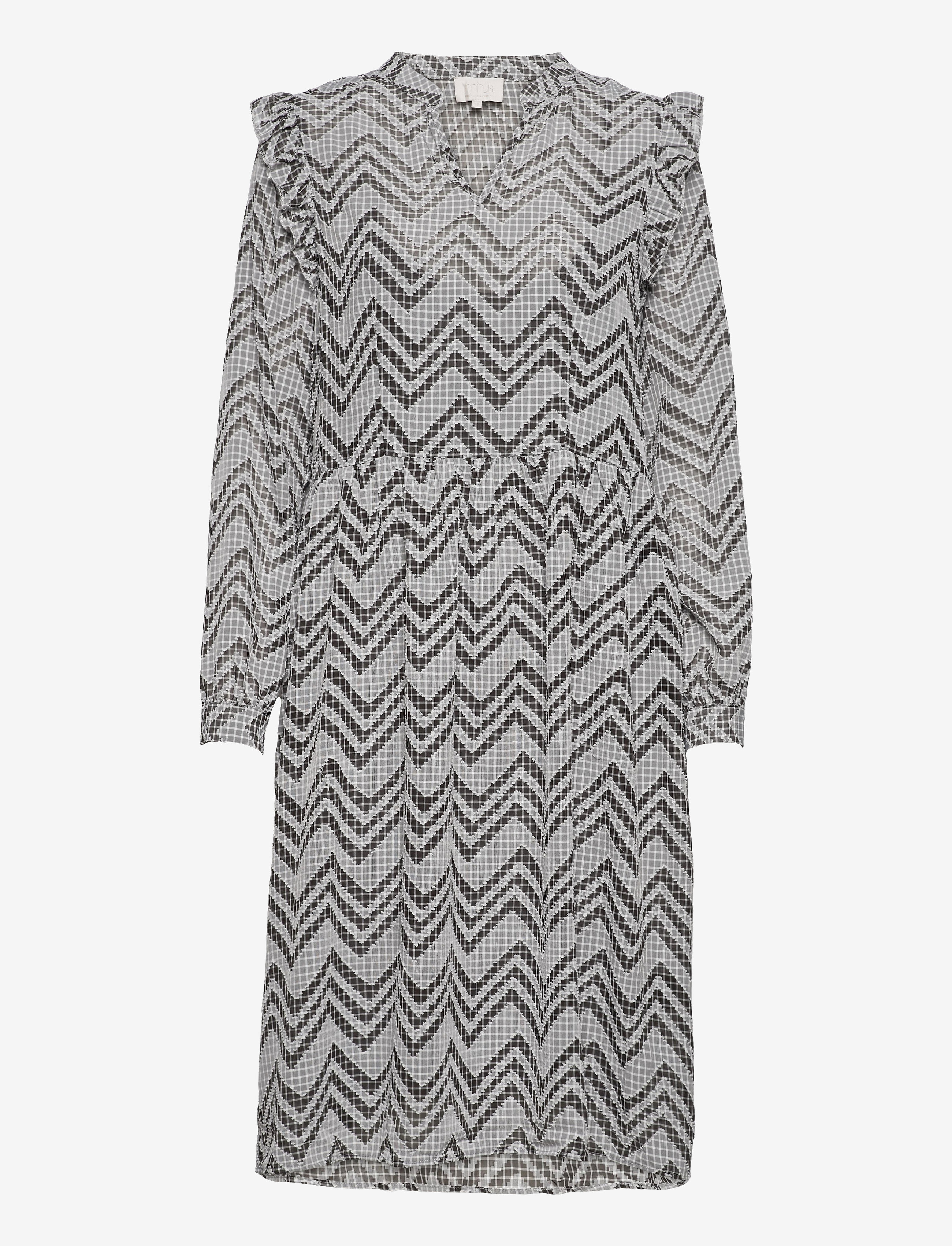 Amilla dress - BLACK CHECKED