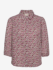 Minus - Rasmina shirt - langærmede skjorter - pink flower print - 0