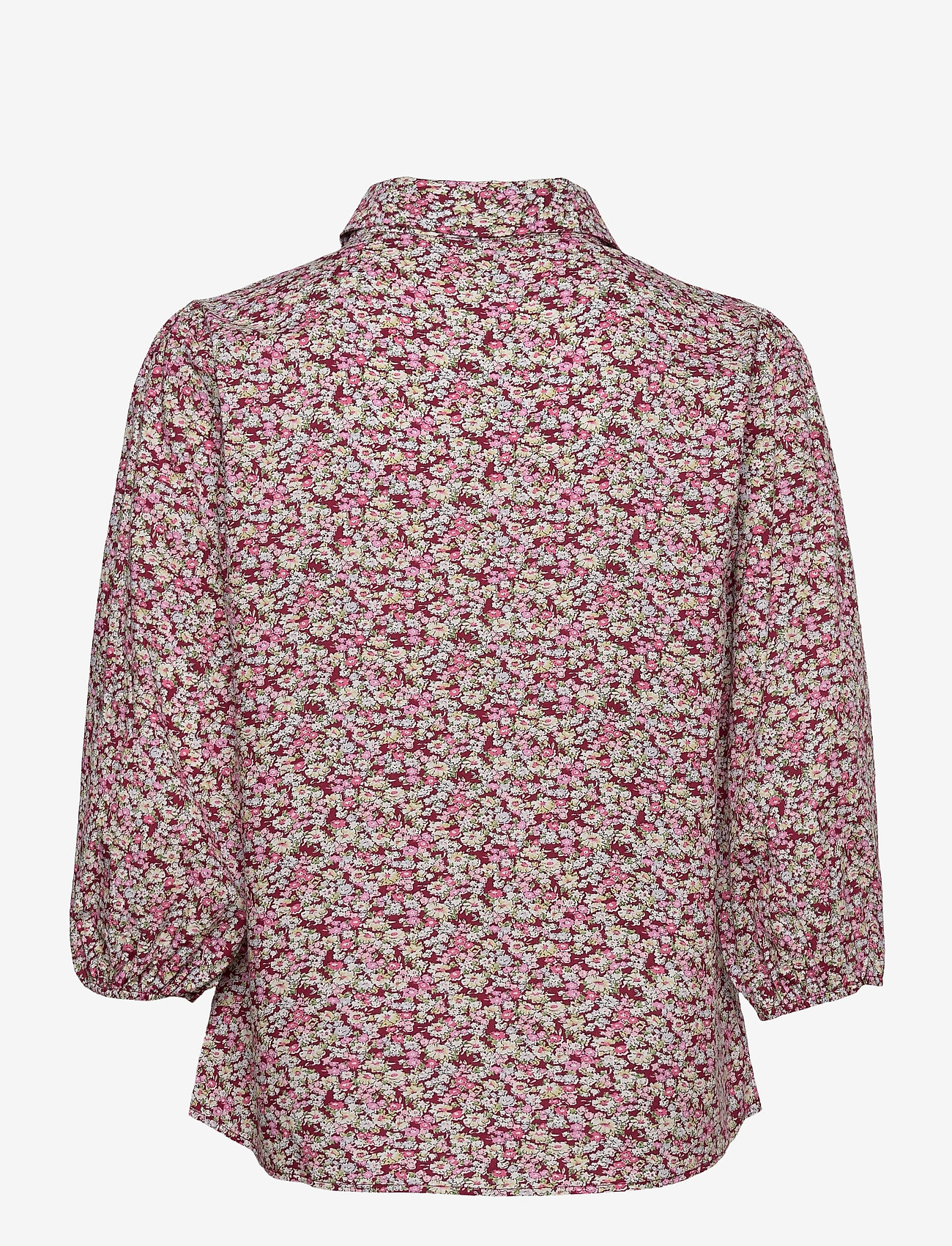 Minus - Rasmina shirt - langærmede skjorter - pink flower print - 1