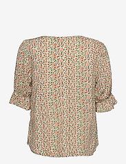 Minus - Mina blouse - kortärmade blusar - matcha flower print - 1