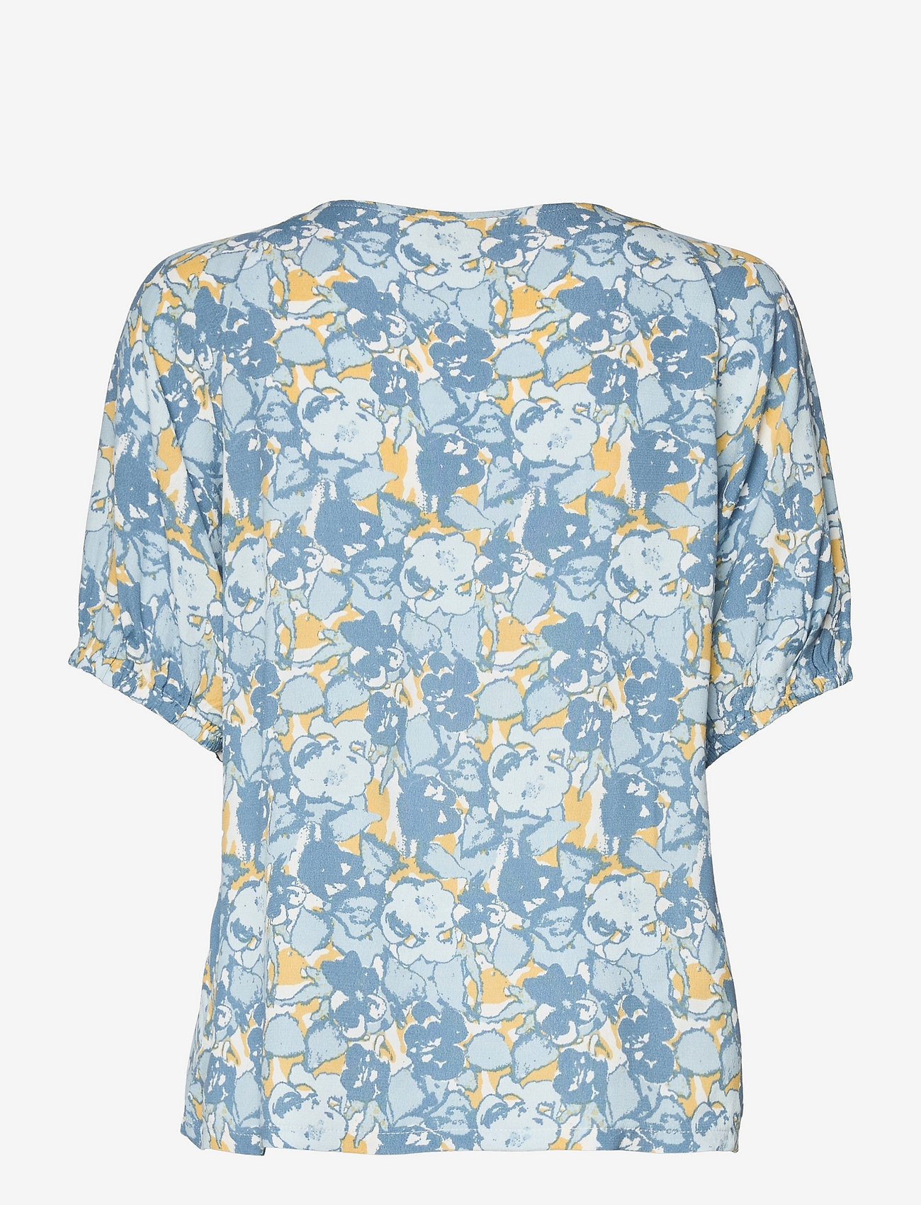 Minus - Sarana shirt - kortärmade blusar - blue heaven print - 1