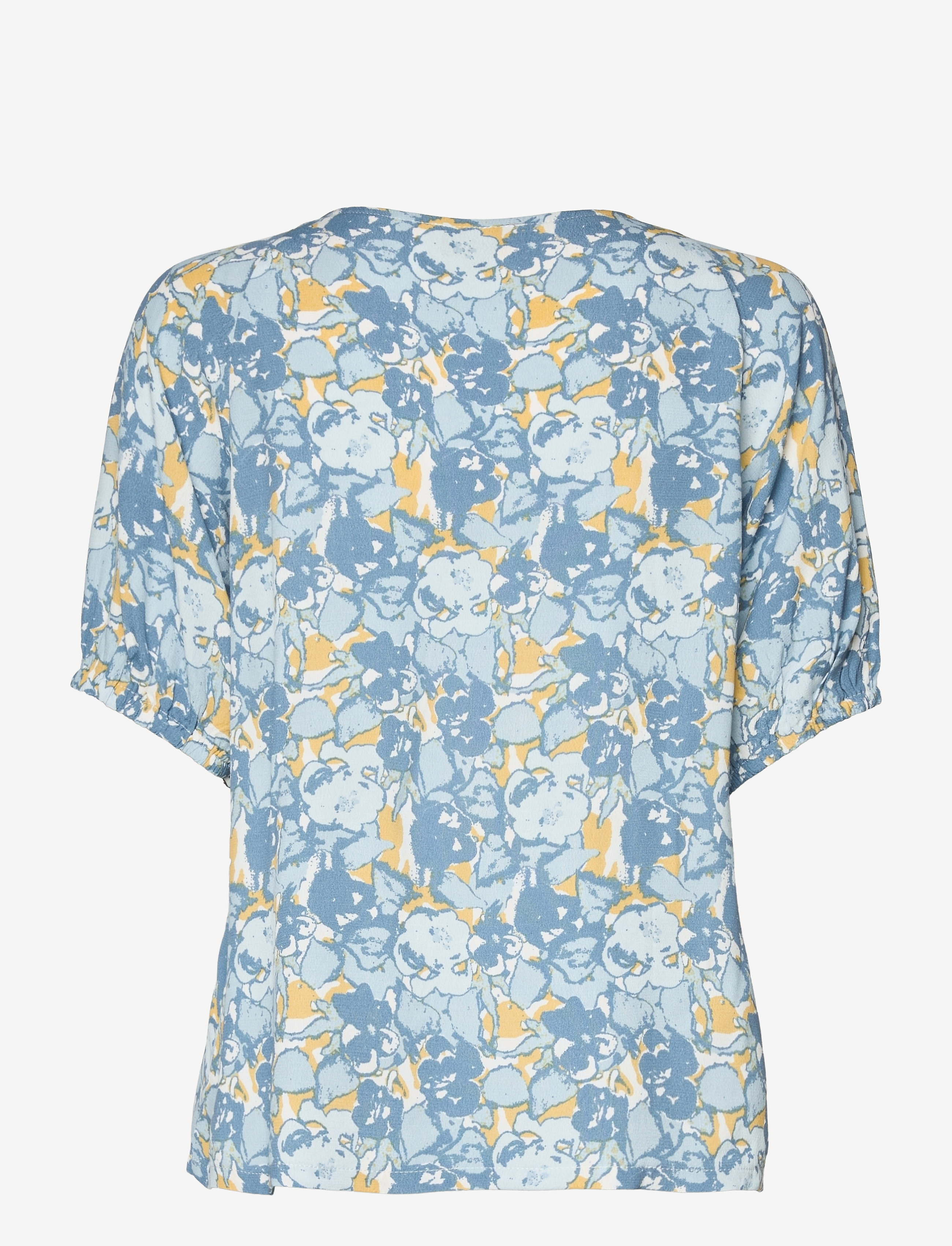 Minus - Sarana shirt - kurzämlige blusen - blue heaven print - 1