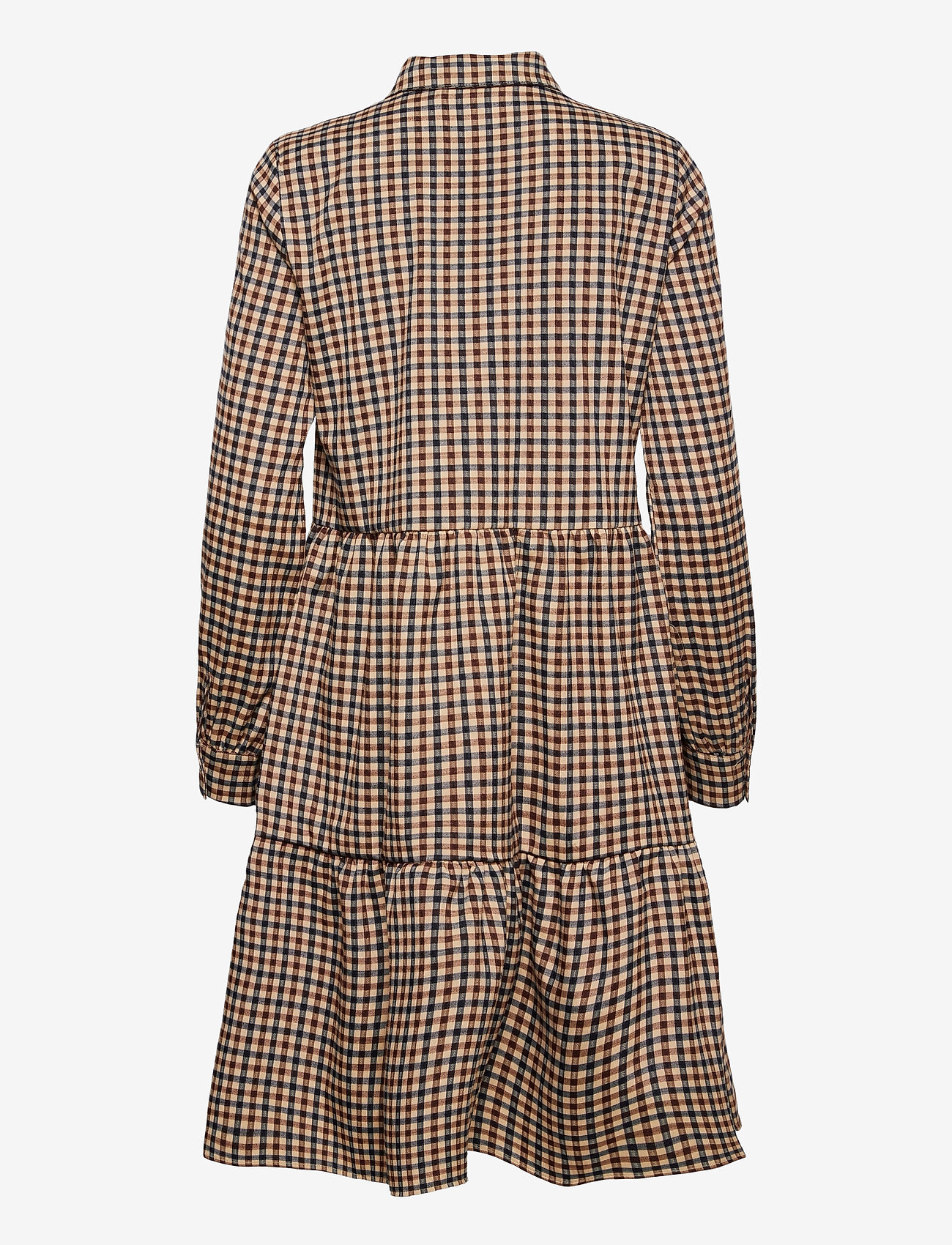 Minus - Evora dress - deep mahogany check - 1