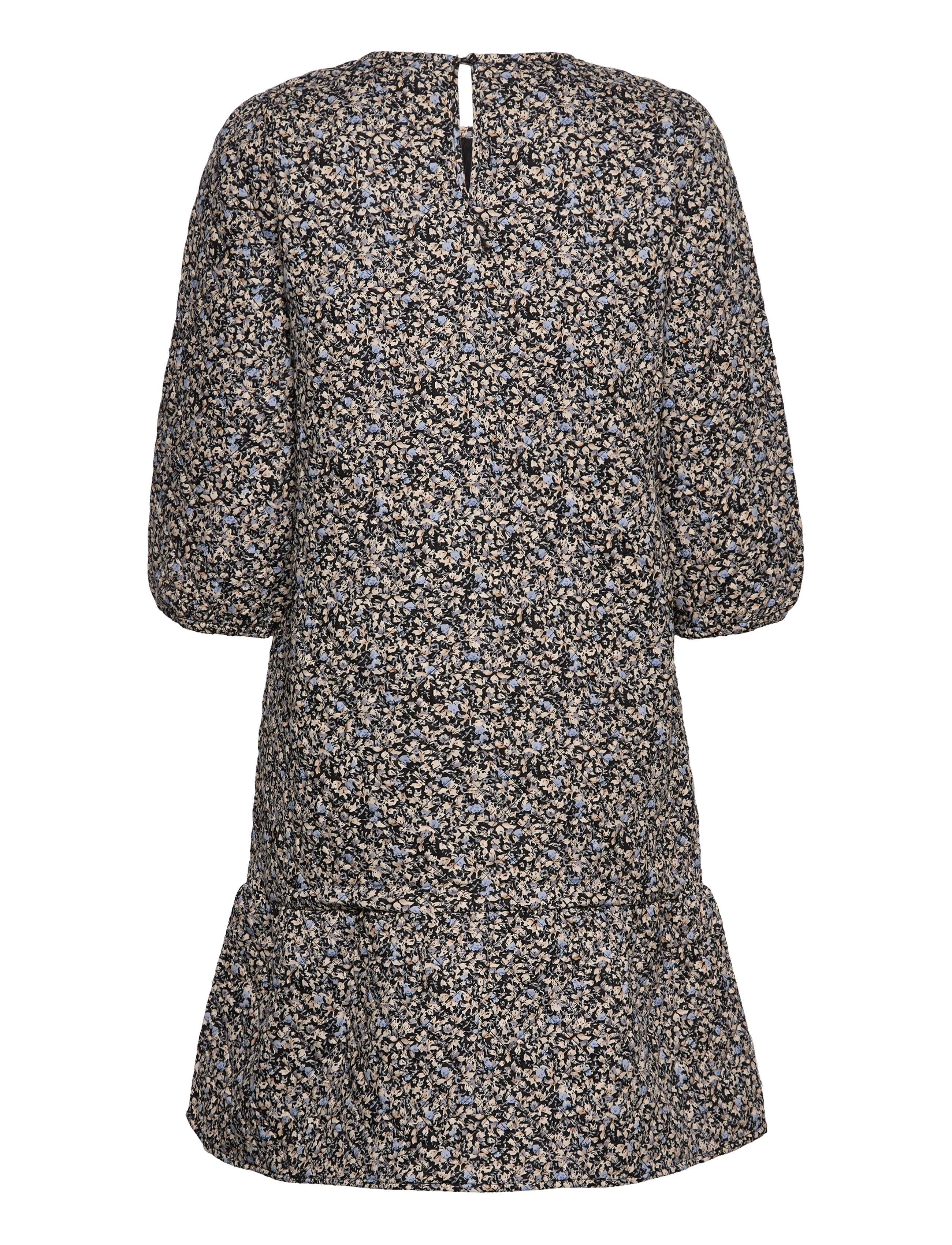 Minus - Mavis quilted dress - misty blue flower print - 1
