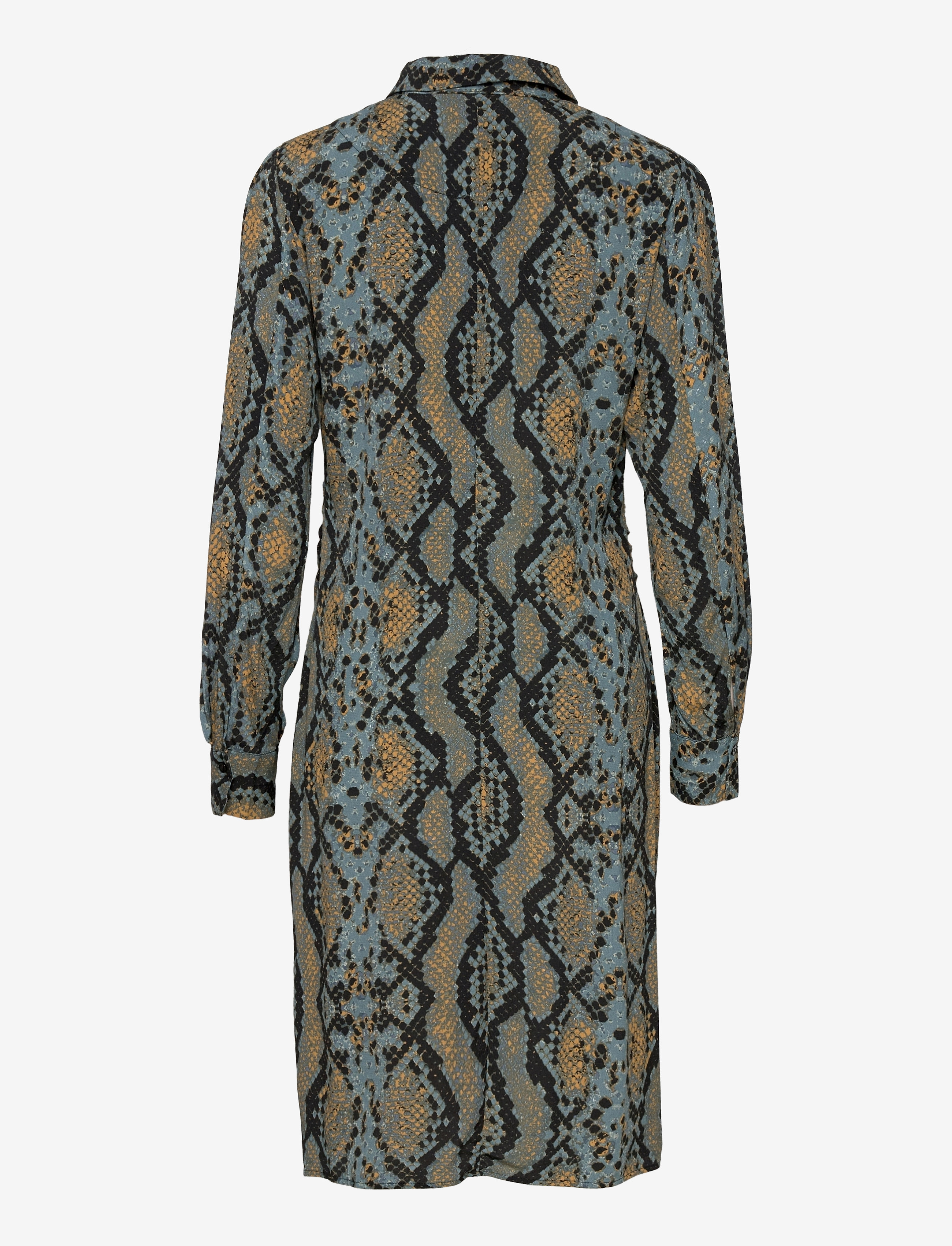 Minus - Alyx dress - midikleider - misty blue snake print - 1