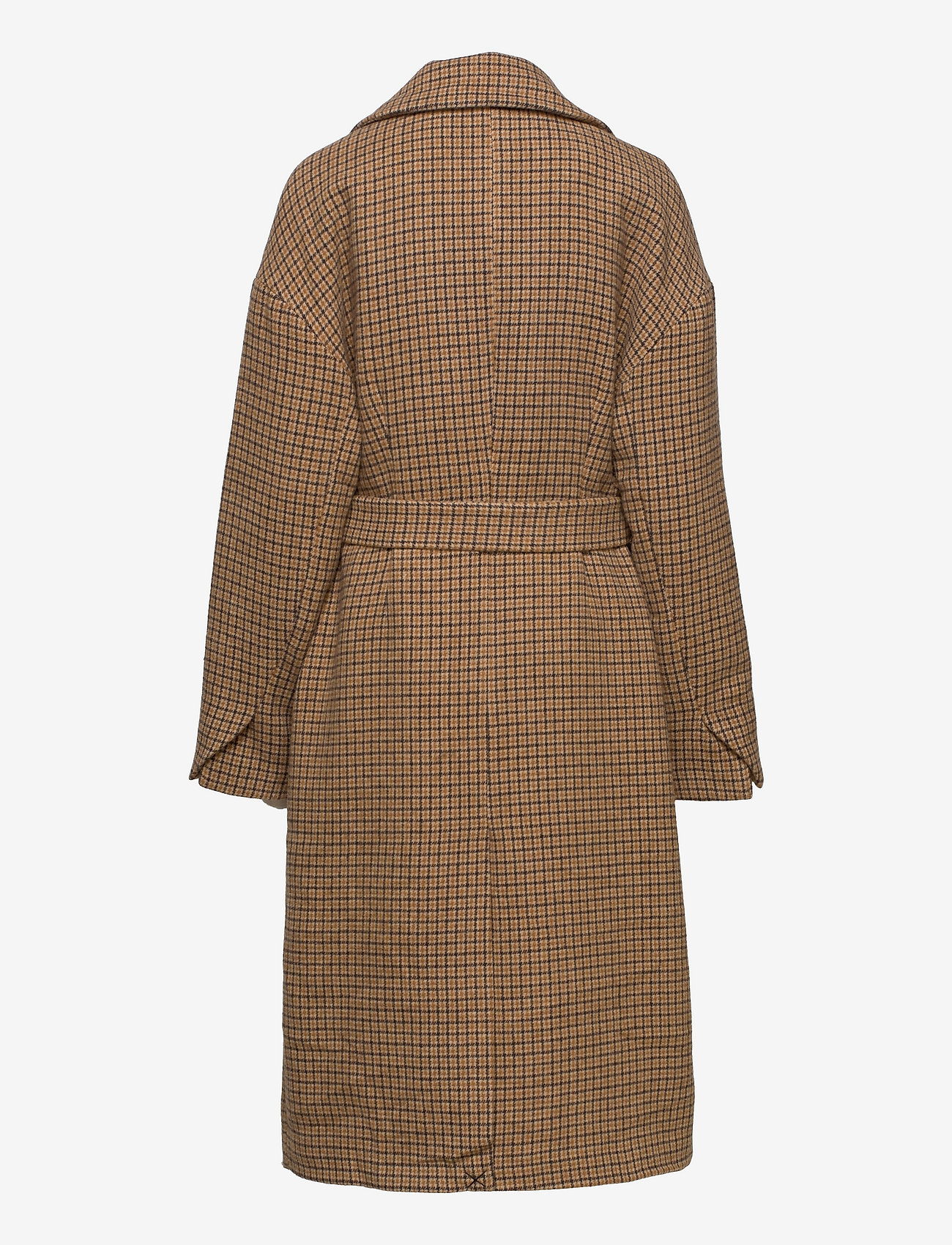Minus - Avita coat - winter coats - rustic brown checked - 1