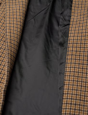 Minus - Avita coat - vinterfrakker - rustic brown checked - 4