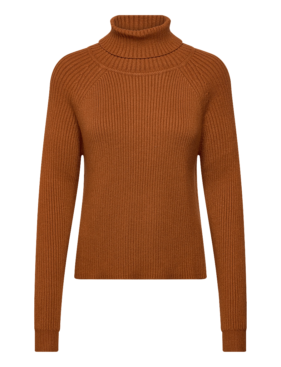 Minus - MSAva knit turtleneck - rullekraver - glazed ginger - 1