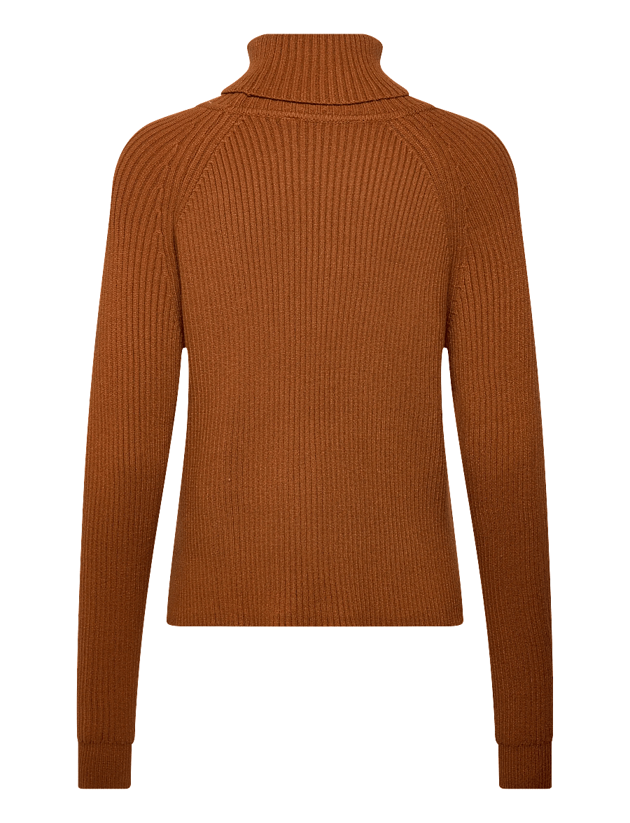 Minus - MSAva knit turtleneck - rullekraver - glazed ginger - 2
