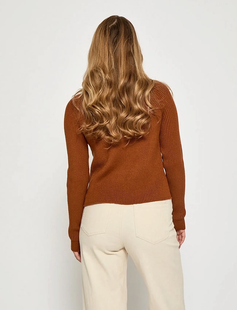 Minus - MSAva knit turtleneck - rullekraver - glazed ginger - 3