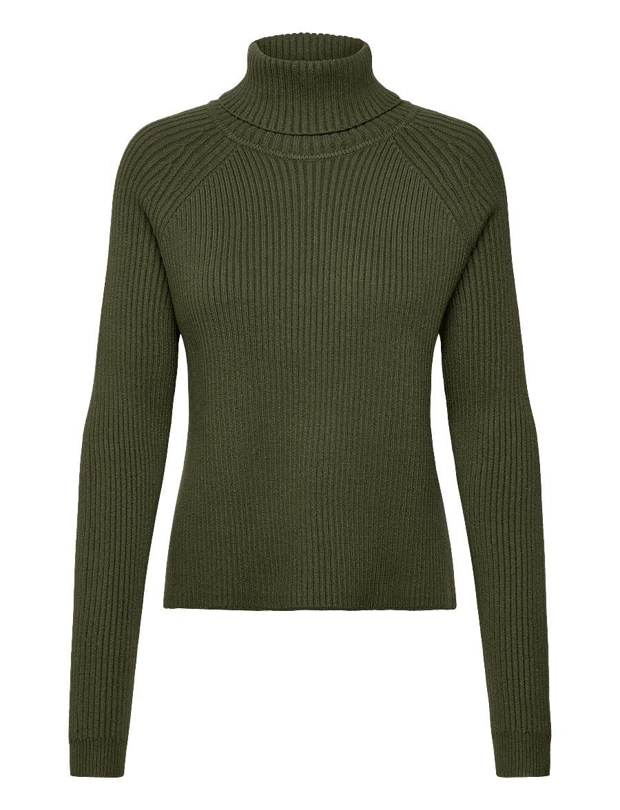 Minus - MSAva knit turtleneck - rullekraver - rifle green - 1