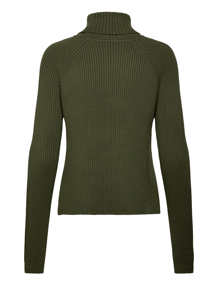 Minus - MSAva knit turtleneck - rullekraver - rifle green - 2