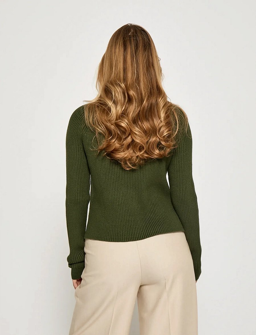 Minus - MSAva knit turtleneck - rullekraver - rifle green - 3