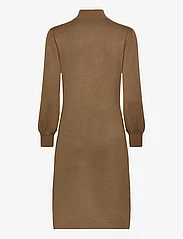 Minus - Mersin highneck knit dress - sukienki dzianinowe - ermine brown - 1