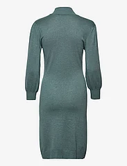Minus - Mersin highneck knit dress - sukienki dzianinowe - sea mist melange - 1