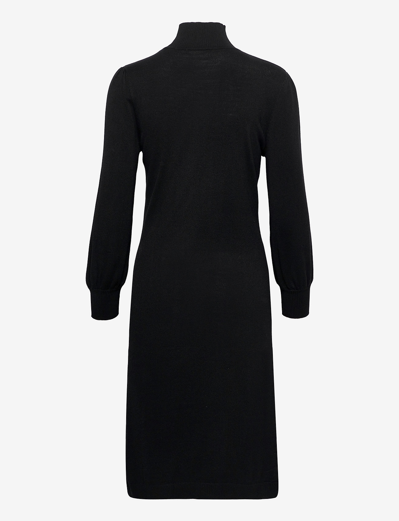 Minus - Mersin highneck knit dress - stickade klänningar - sort - 1