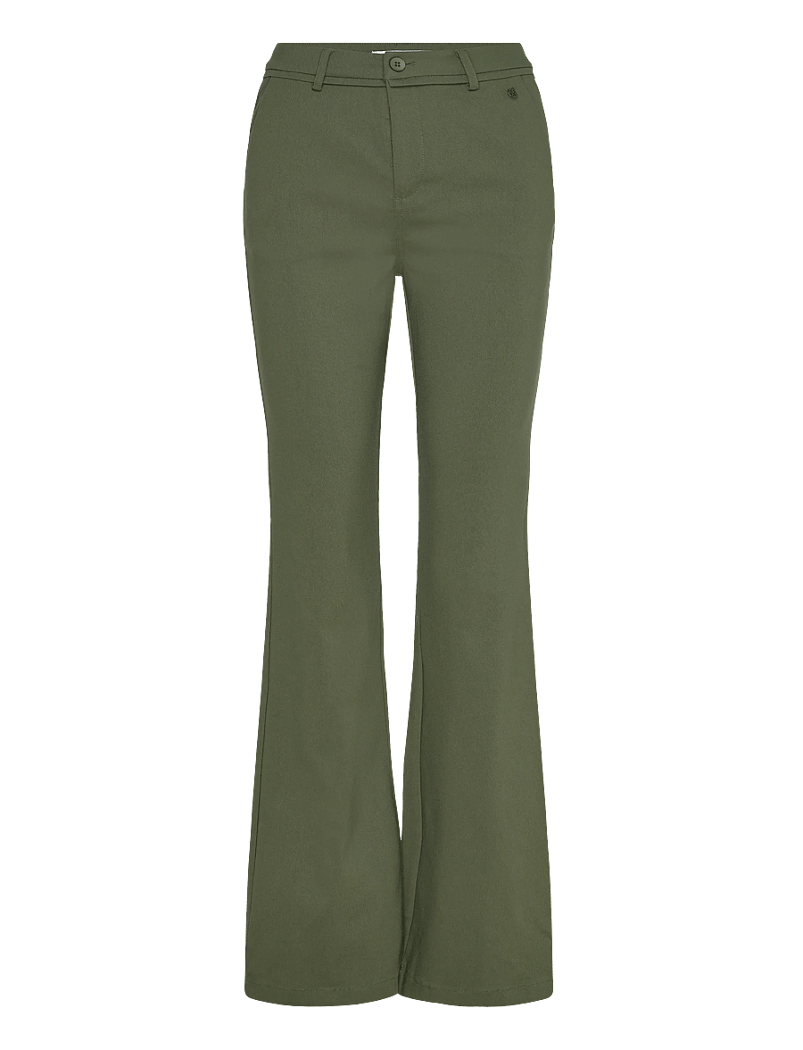 Minus - Carma Flared Bukser - utsvängda byxor - rifle green - 0