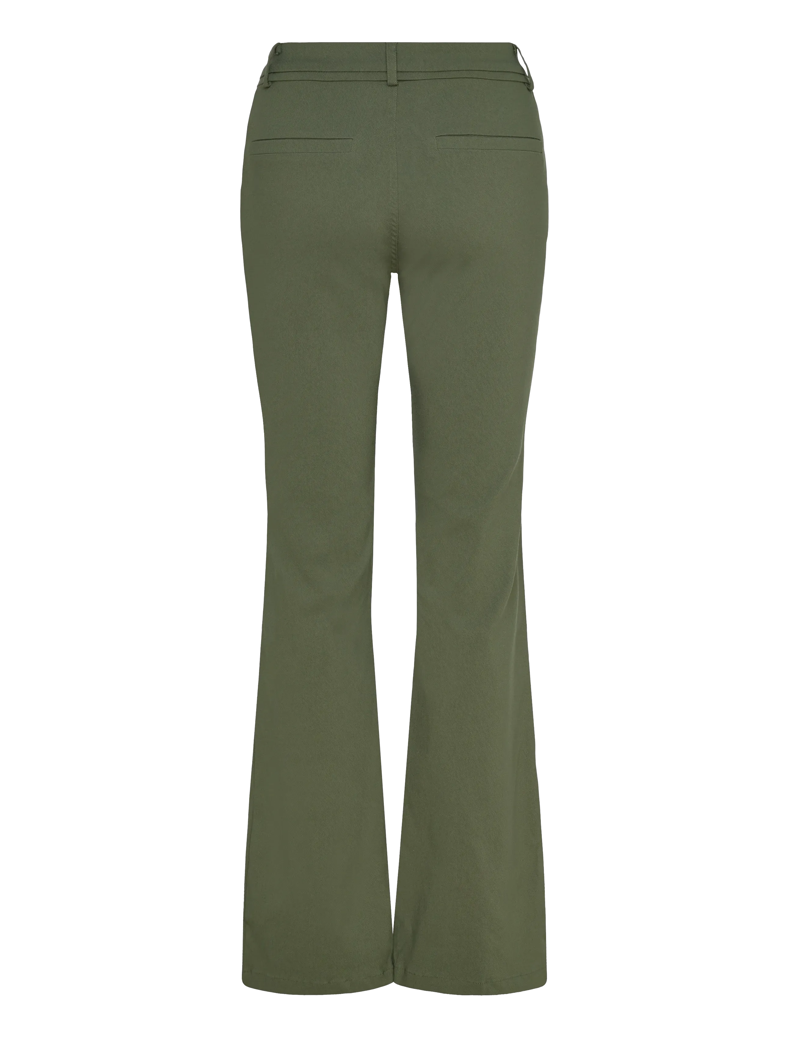 Minus - Carma Flared Bukser - trousers - rifle green - 1