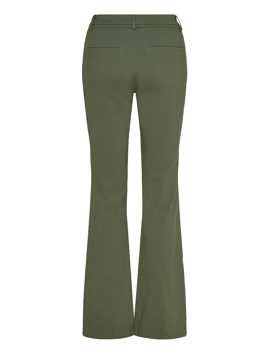 Minus - Carma Flared Bukser - utsvängda byxor - rifle green - 1