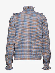 Minus - Milea shirt - langärmlige blusen - stone blue checked - 1