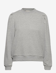 Minus - Mika Langærmet Sweatshirt - sporta džemperi - light grey melange - 0