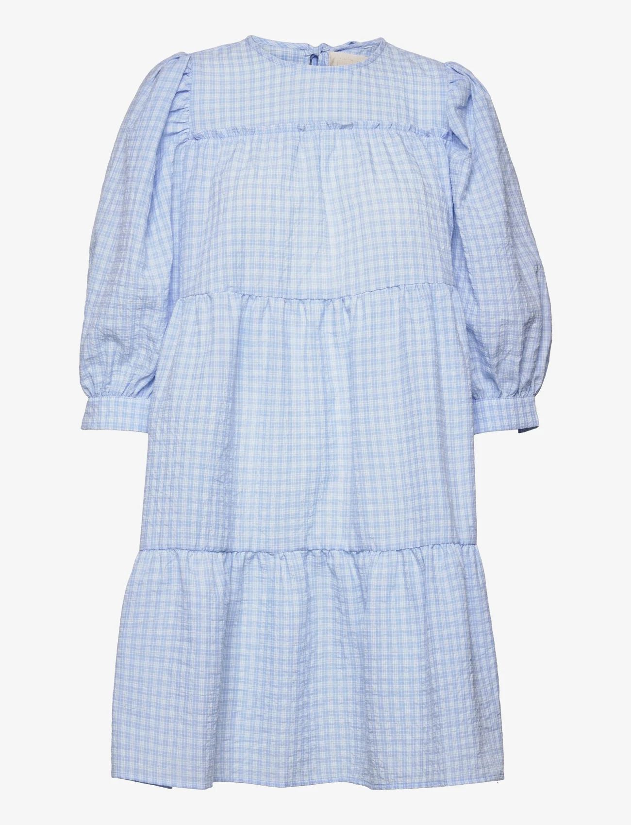 Minus - Rowen kjole - korta klänningar - blue checked - 0