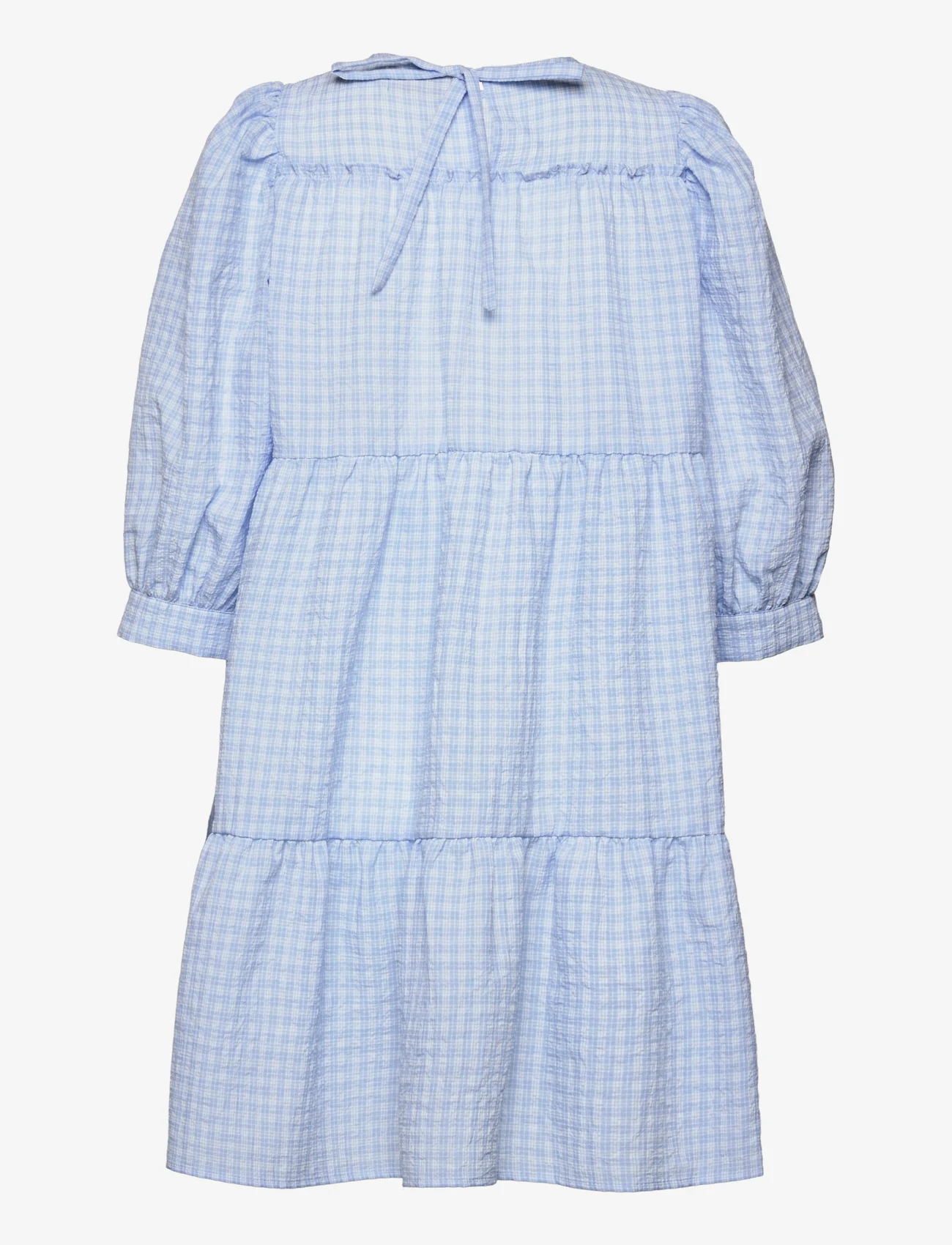 Minus - Rowen kjole - korta klänningar - blue checked - 1
