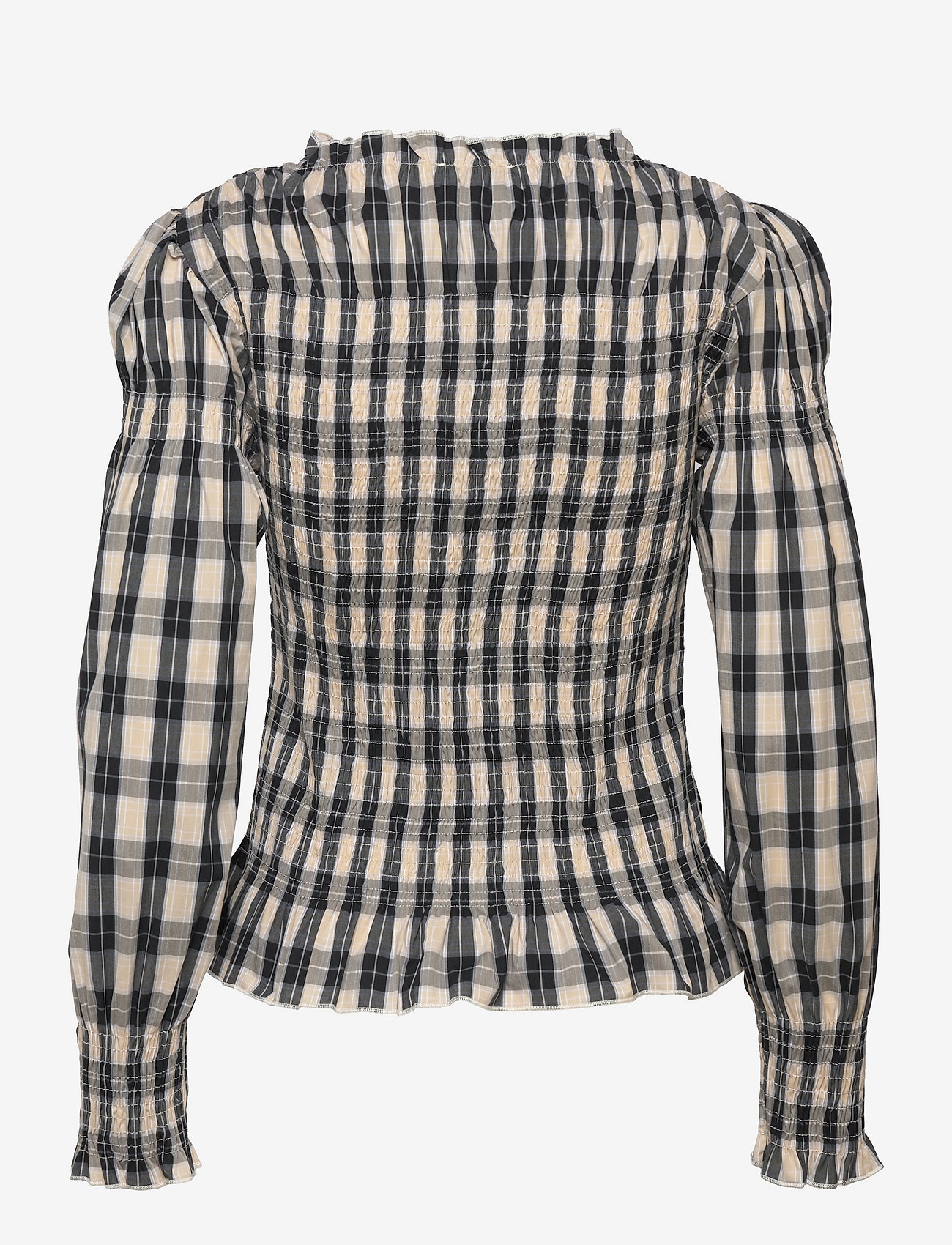 Minus - Alora check blouse - ebony black checks - 1