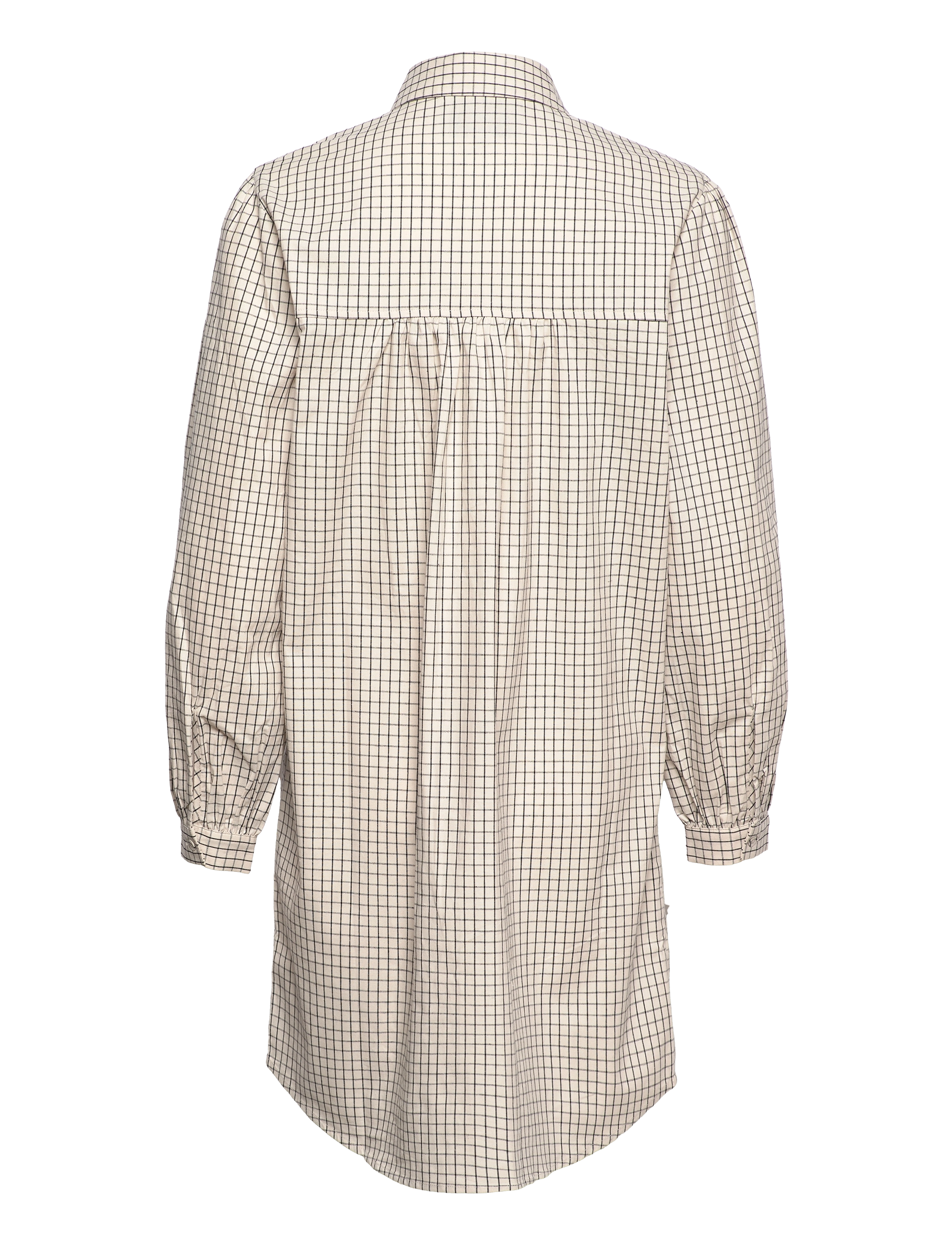 Minus - Nema Shirtdress - skjortekjoler - broken white checks - 2