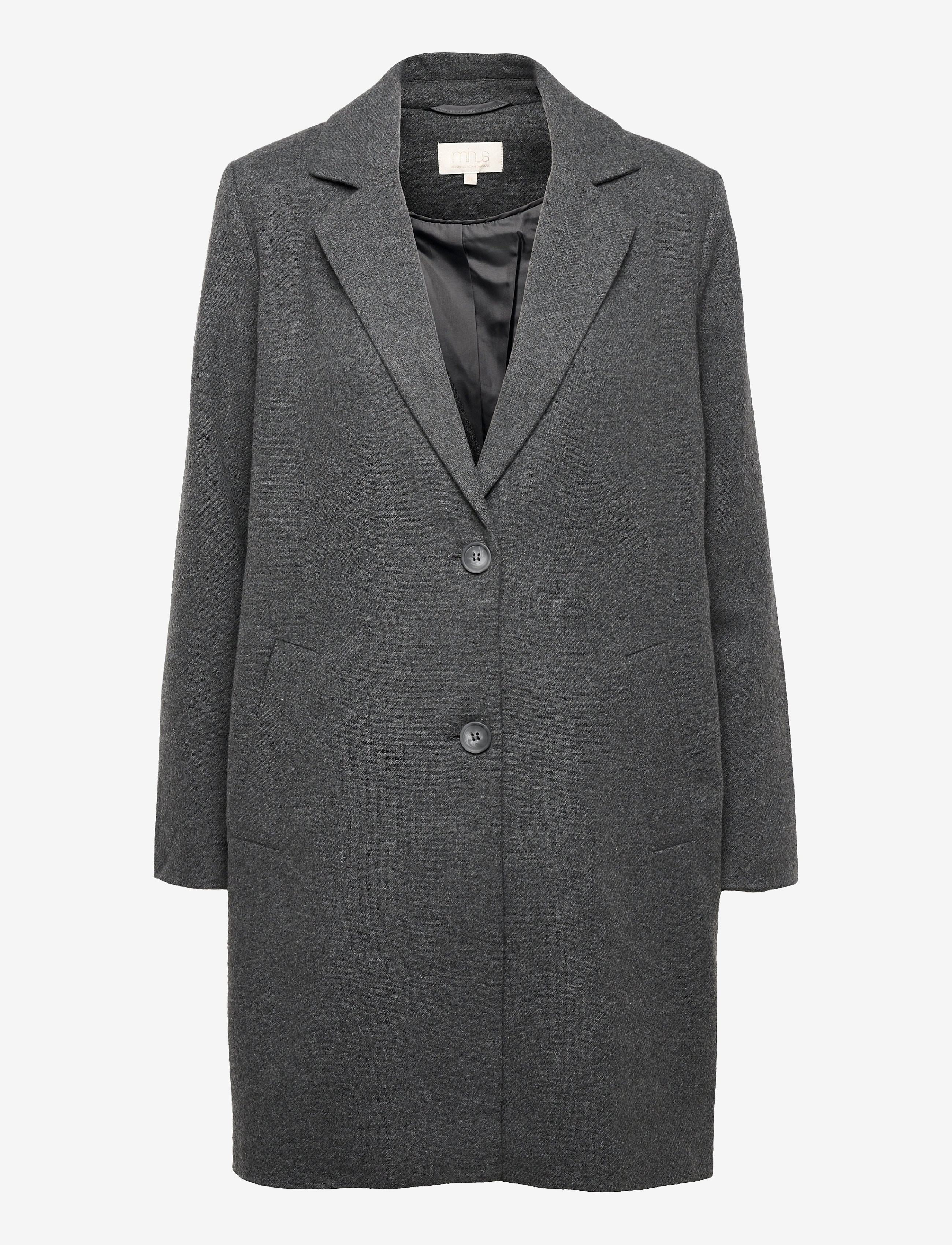 Minus Tammi Coat - Minus - ANTHRASITE / grey