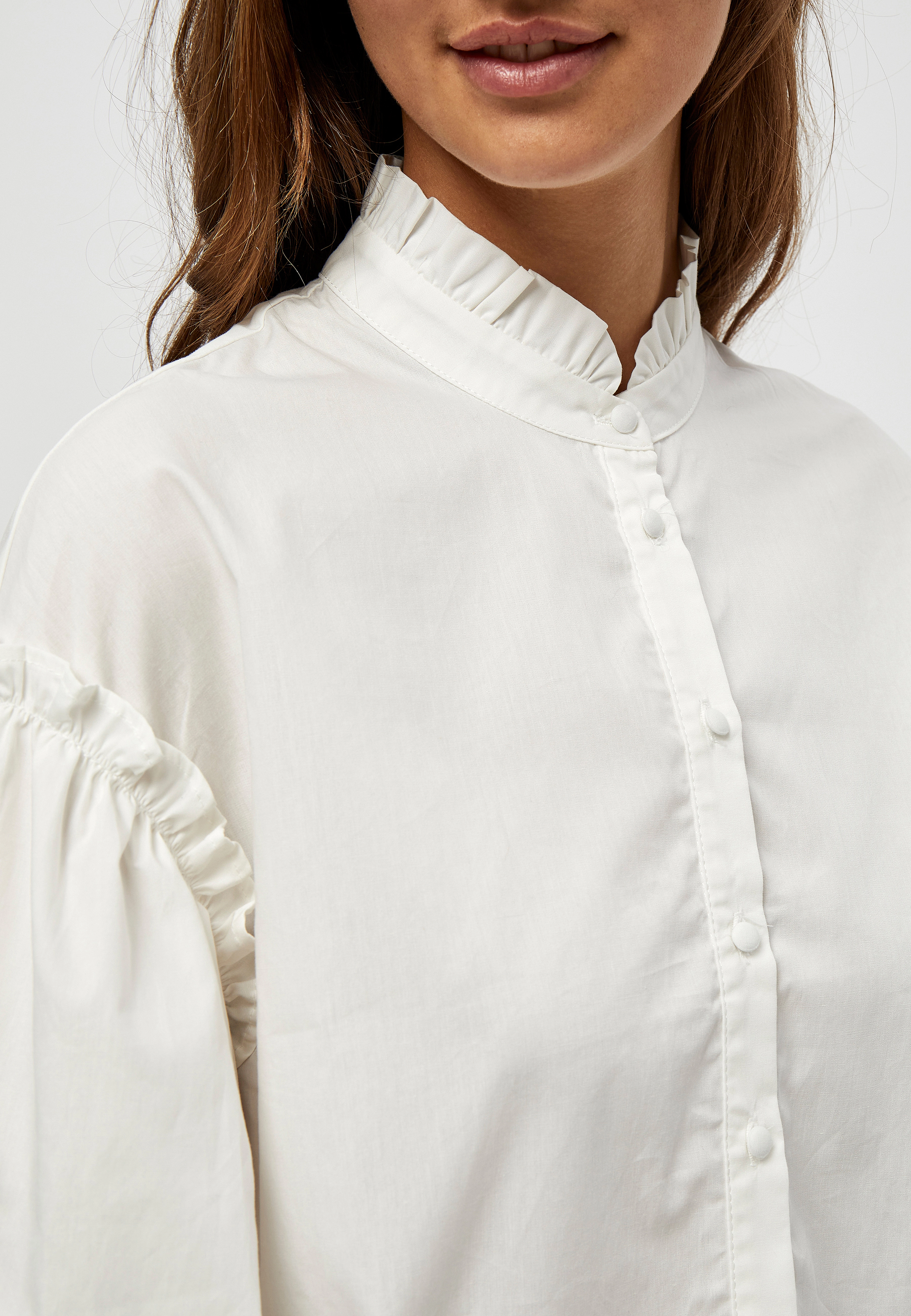 Minus - Meria Shirt - cloud dancer - 4