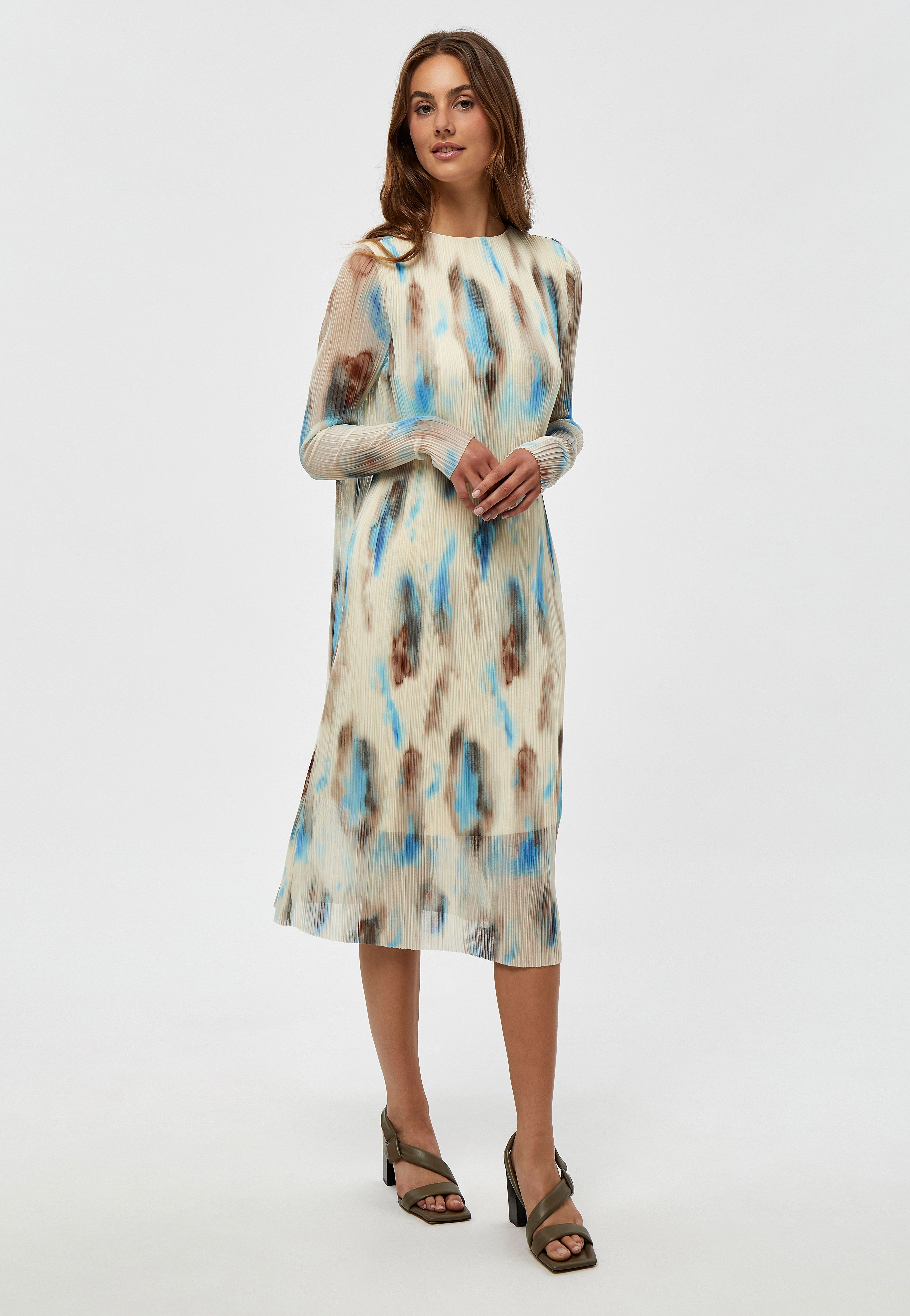 Minus - Bianca Mesh Dress - cloudy sky print - 2