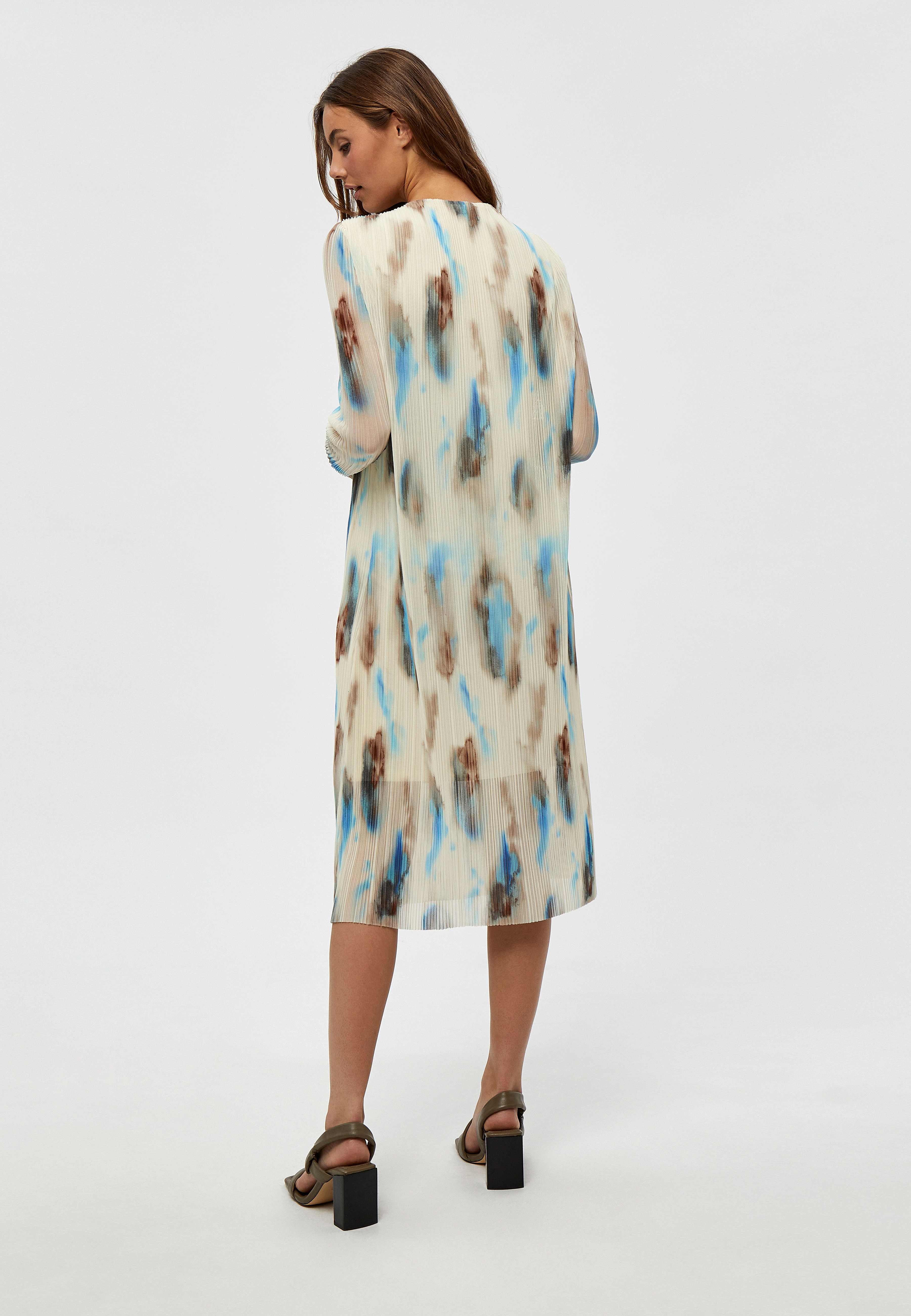 Minus - Bianca Mesh Dress - cloudy sky print - 3