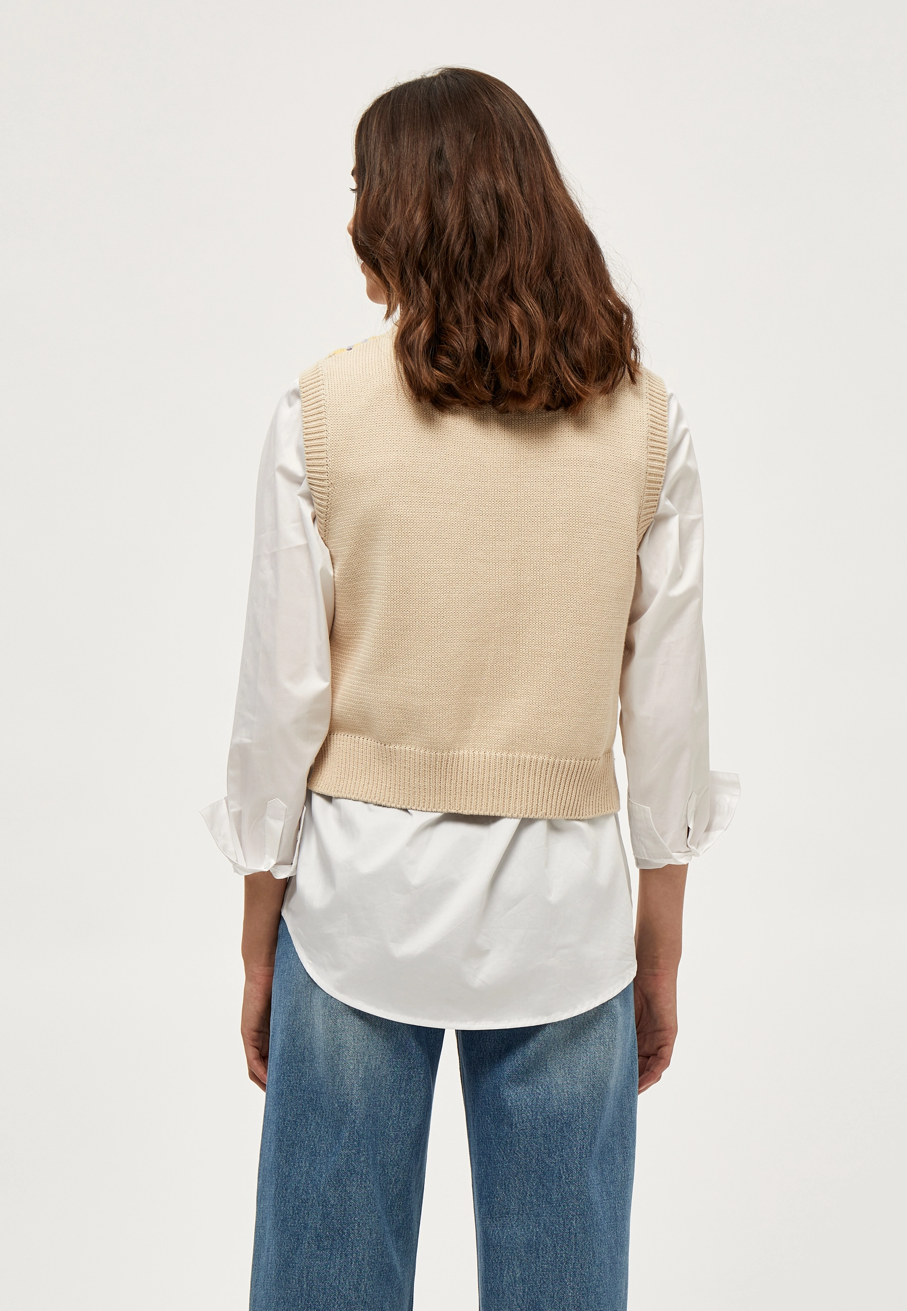 Minus - Mella Knit Vest - nomad sand - 3