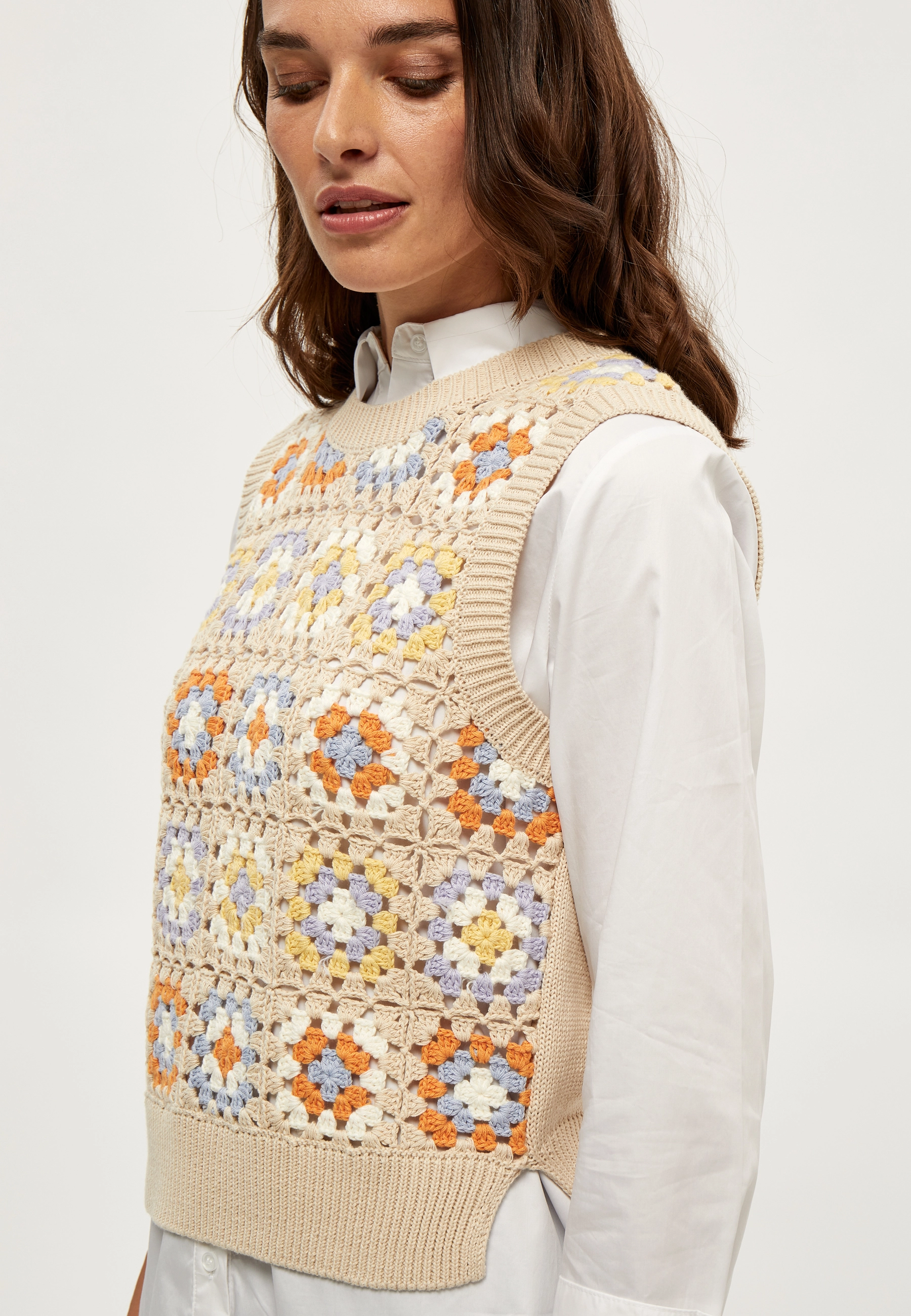 Minus - Mella Knit Vest - nomad sand - 4