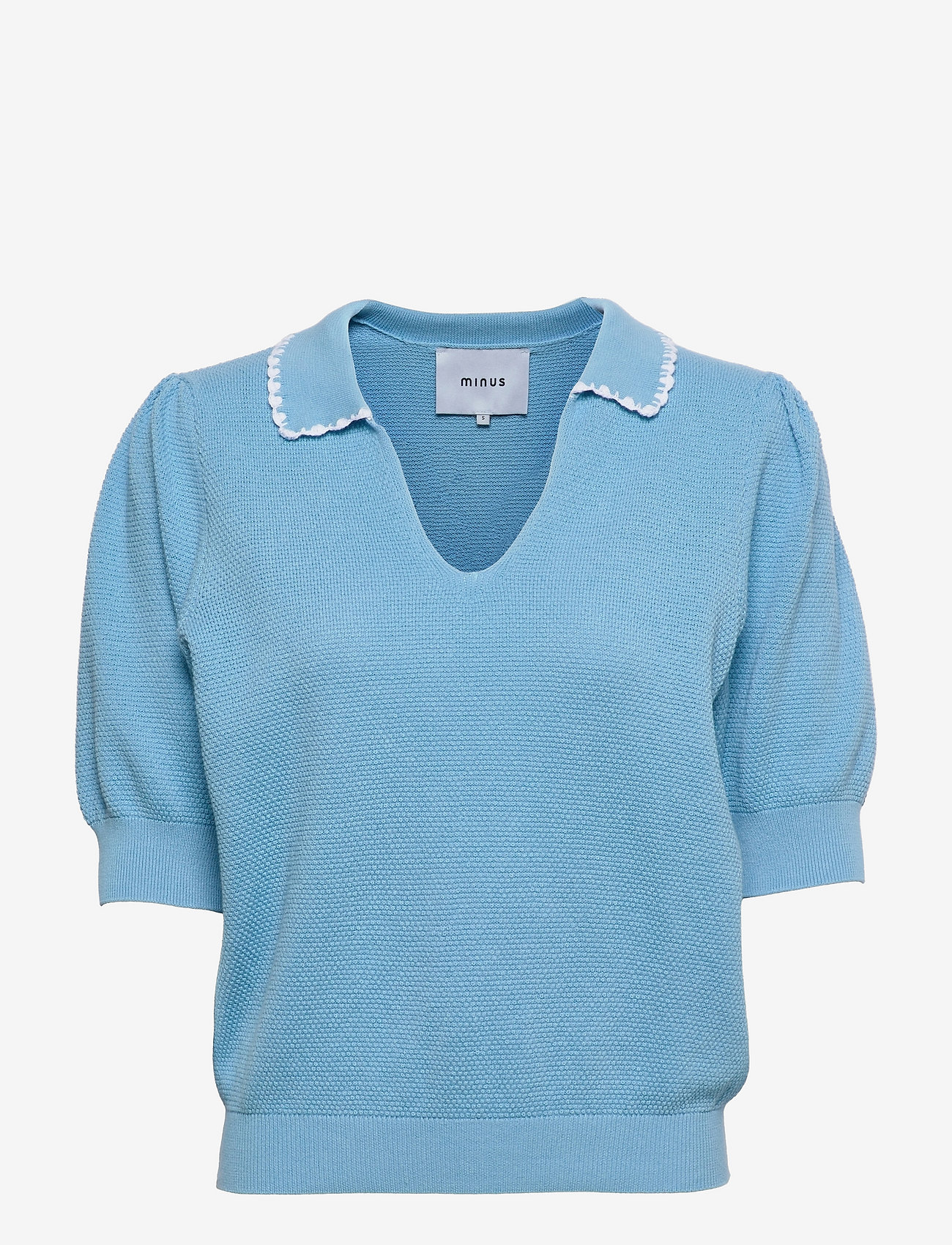 Minus - Elvika Knit Tee - pasific blue - 0