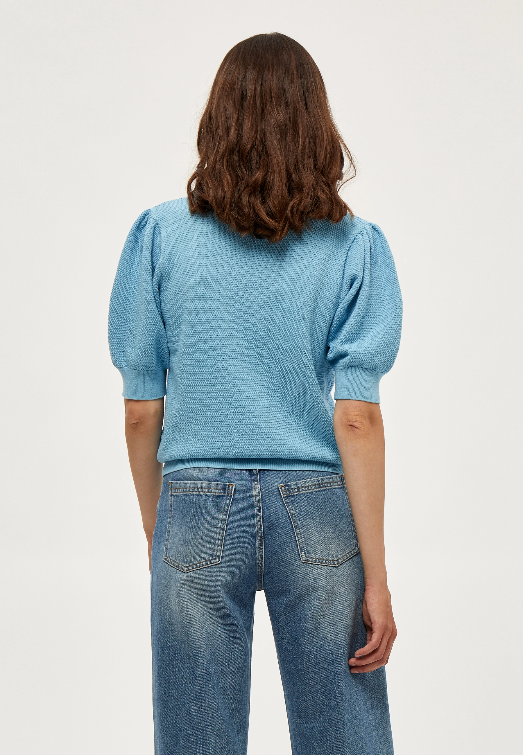 Minus - Elvika Knit Tee - pasific blue - 3