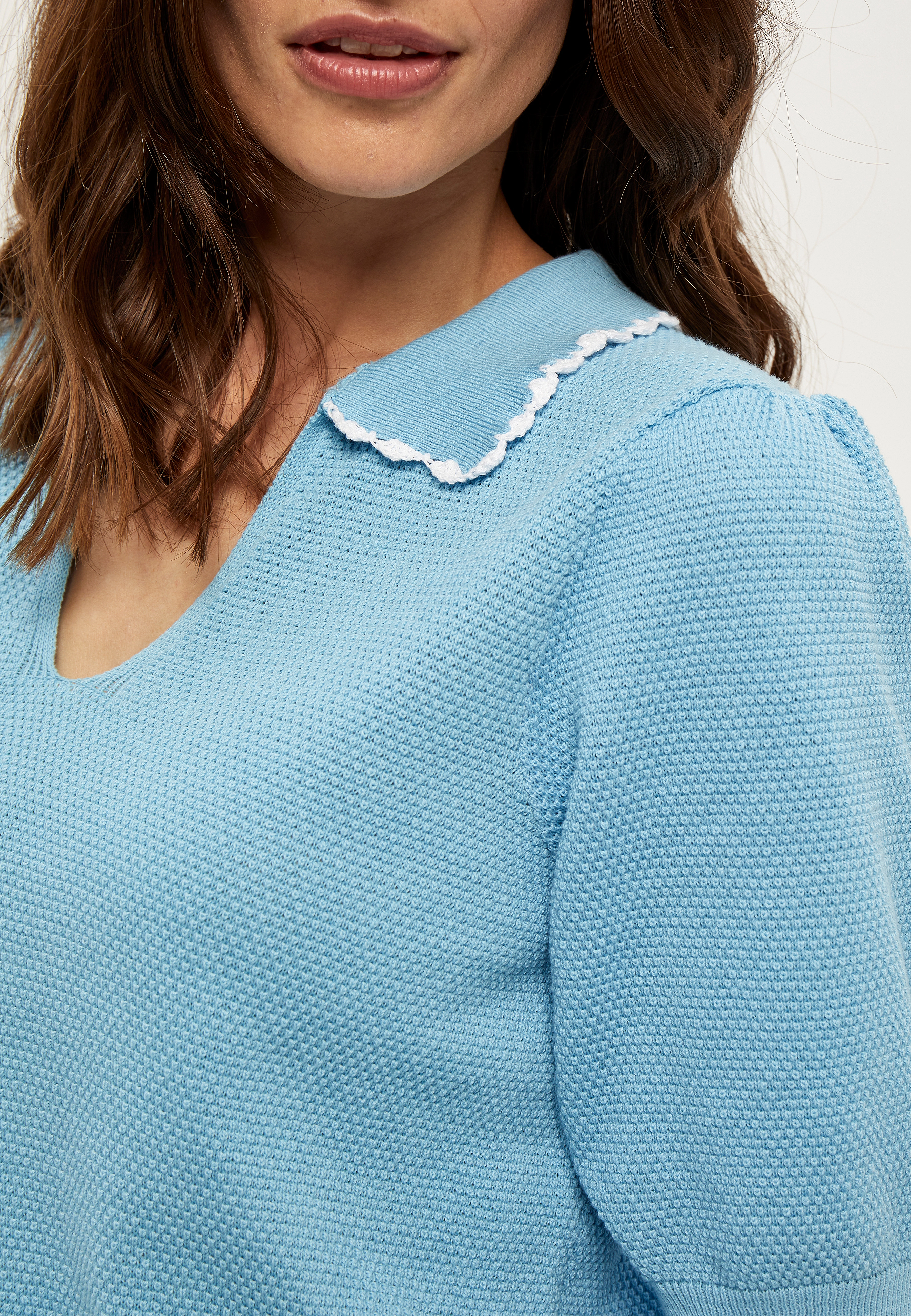 Minus - Elvika Knit Tee - pasific blue - 4