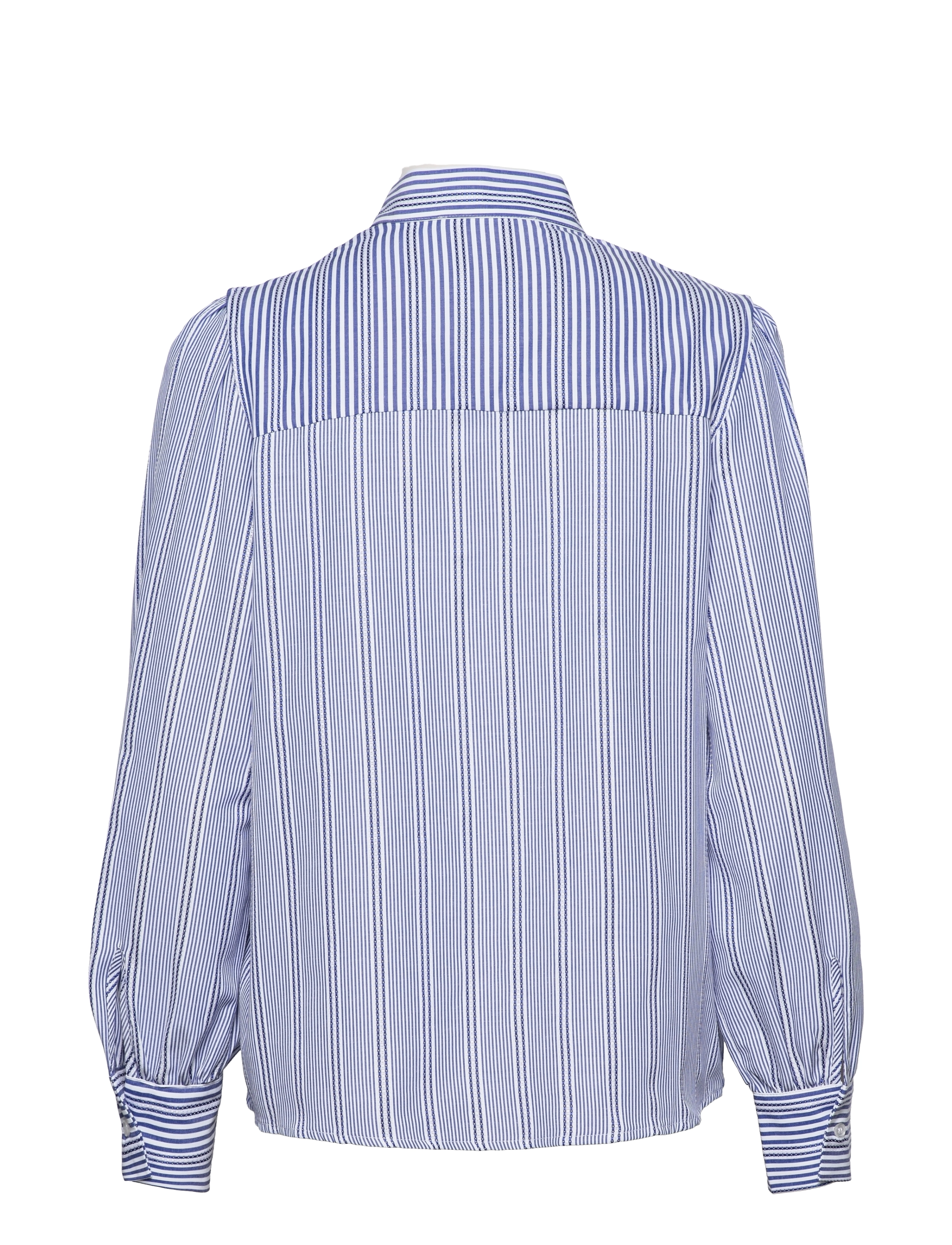 Minus - Danina Shirt - dark pasific blue stripes - 1