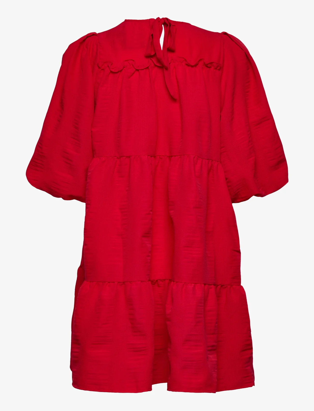 Minus - Lelia Dress - korta klänningar - lava red - 1