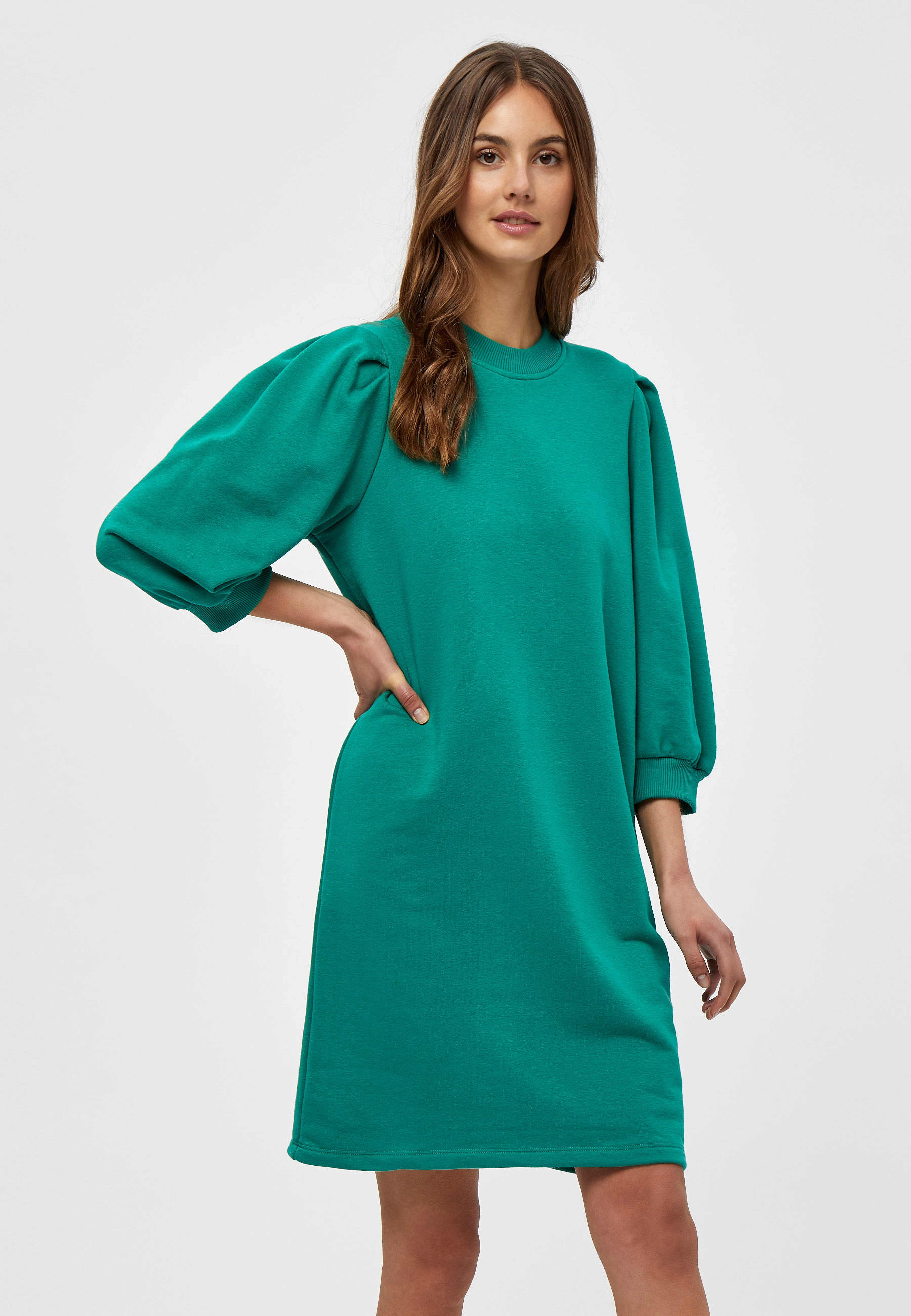 Minus - Mika 3/4 Ærme Sweatkjole - ivy green - 2