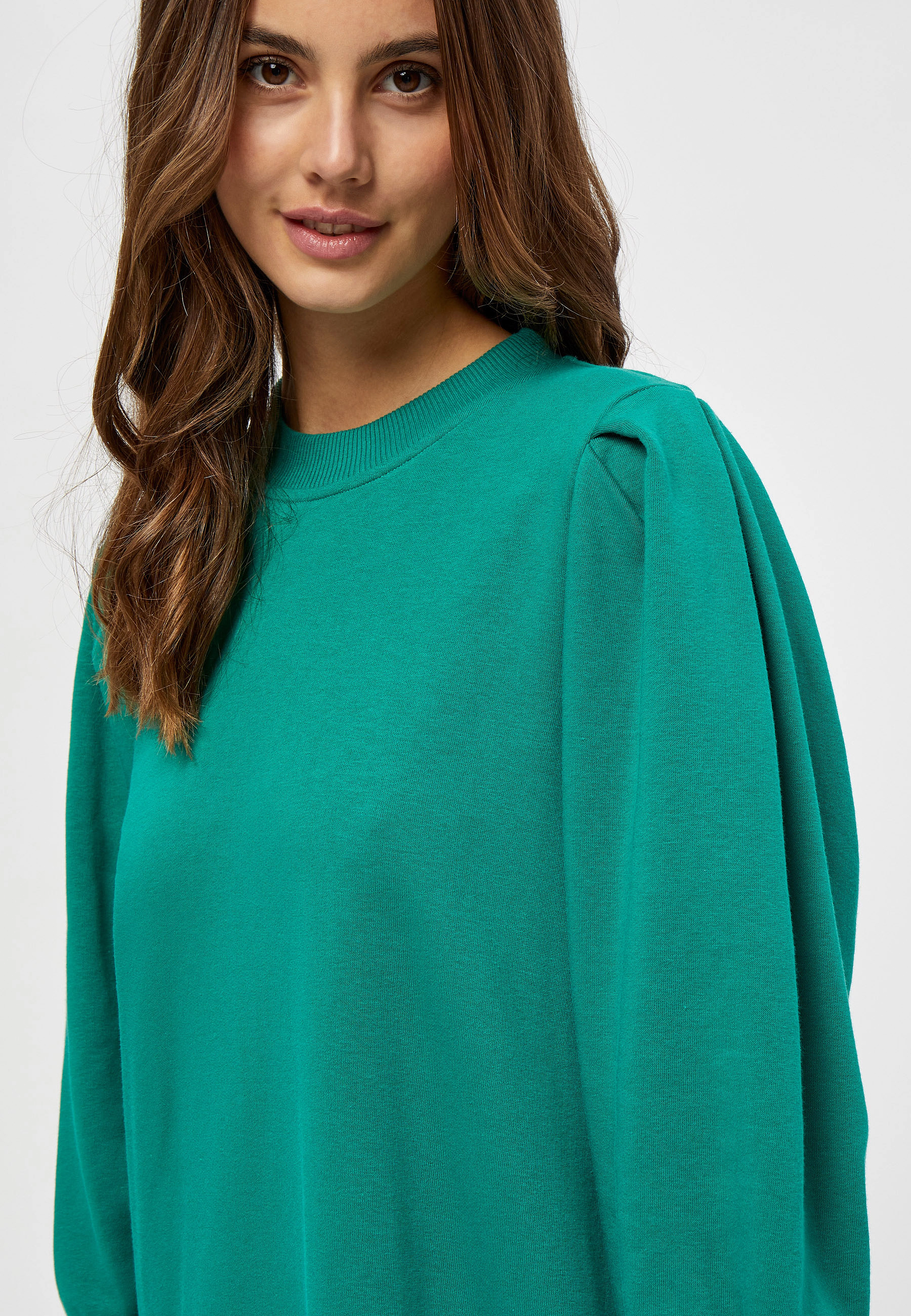 Minus - Mika 3/4 Ærme Sweatkjole - ivy green - 4
