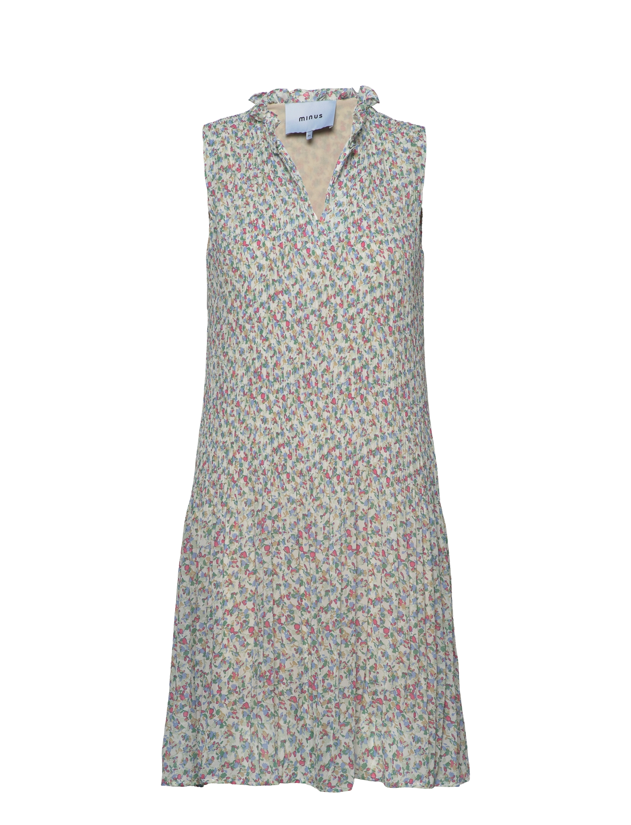 Minus - Rikka Sleeveless Dress - frosted mint flower print - 1