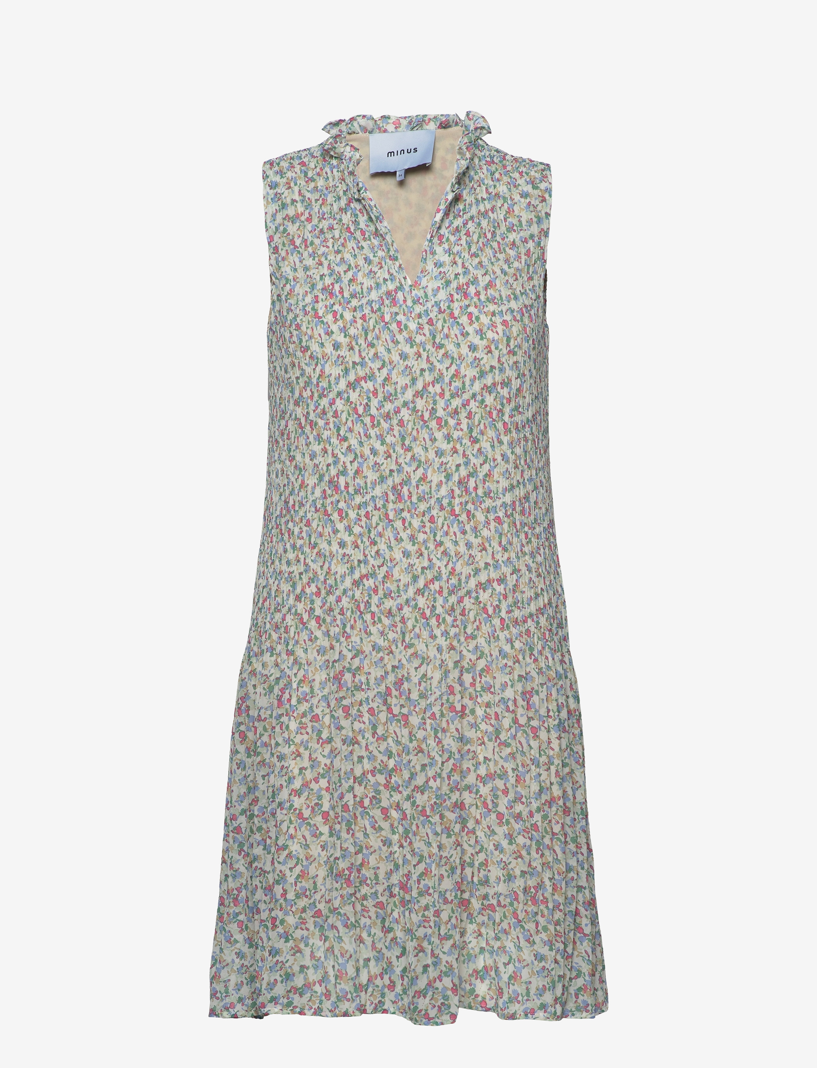 Minus - Rikka Sleeveless Dress - frosted mint flower print - 2