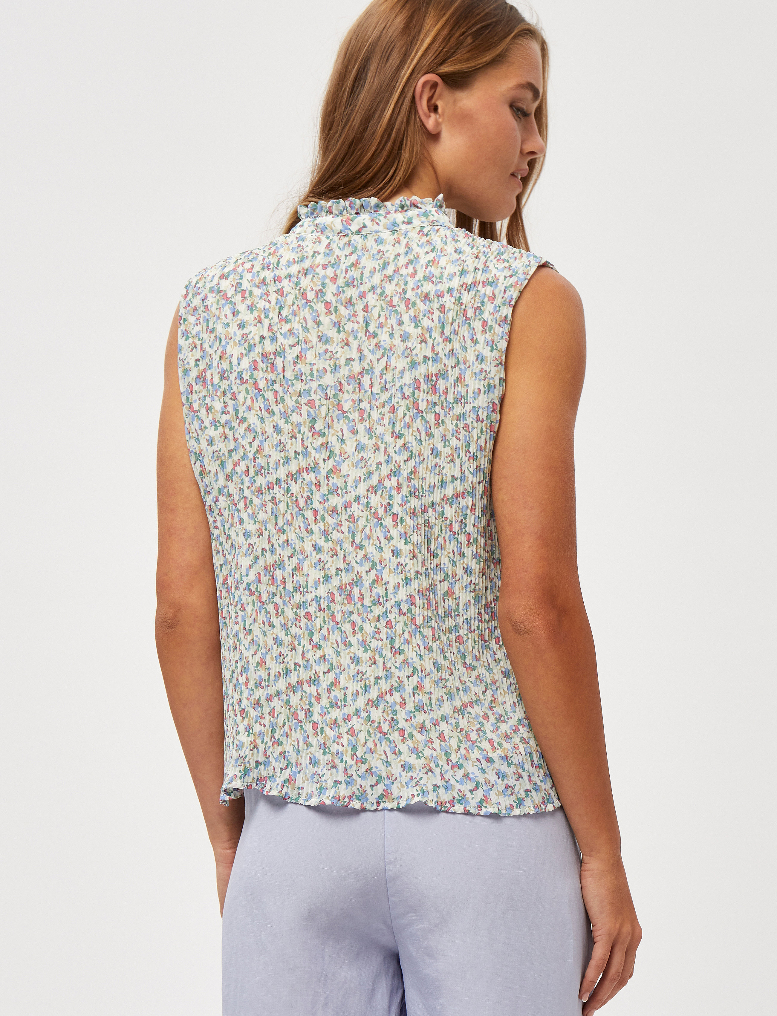 Minus - Rikka Top - frosted mint flower print - 3
