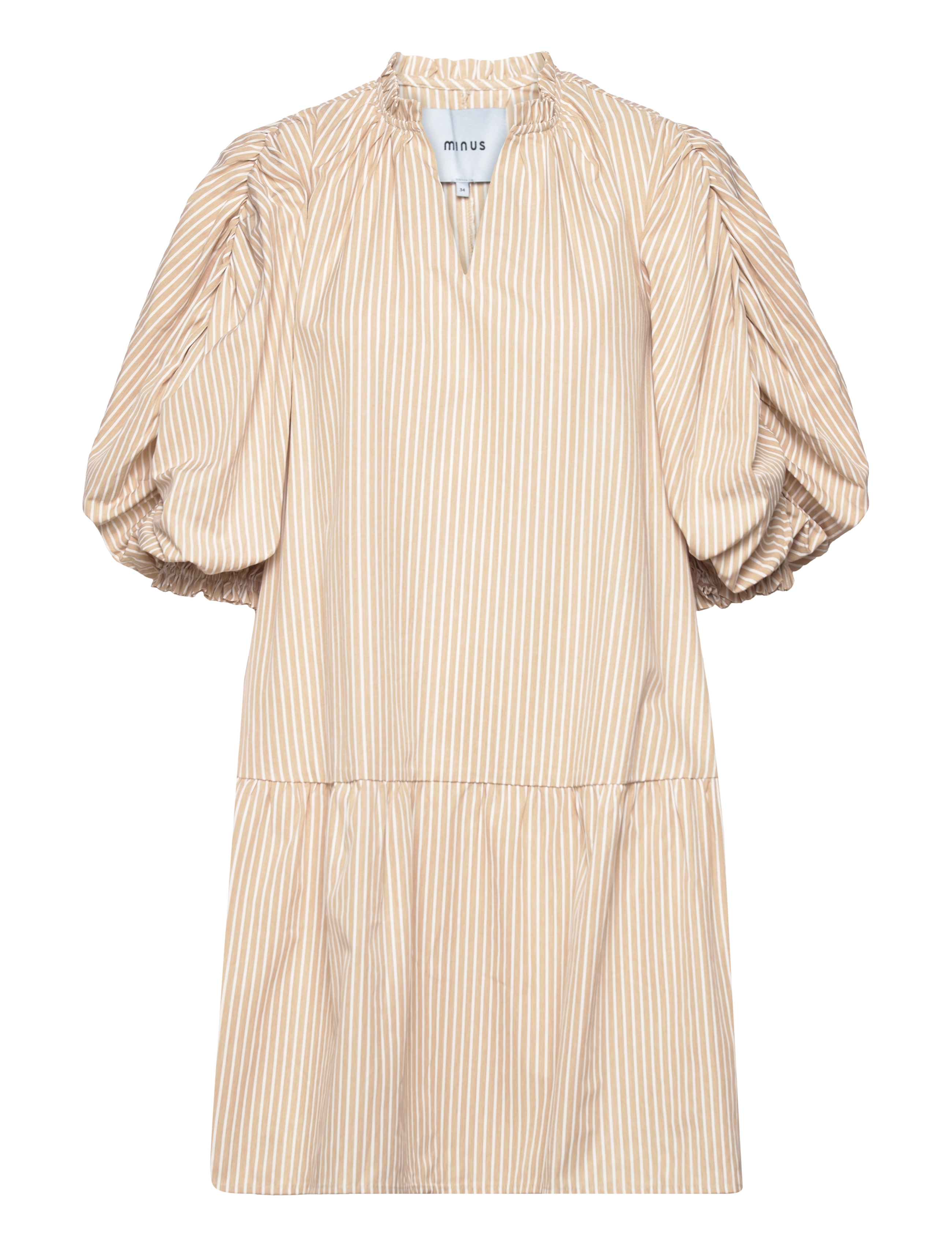 Minus - Savia Dress - sand stripe - 0