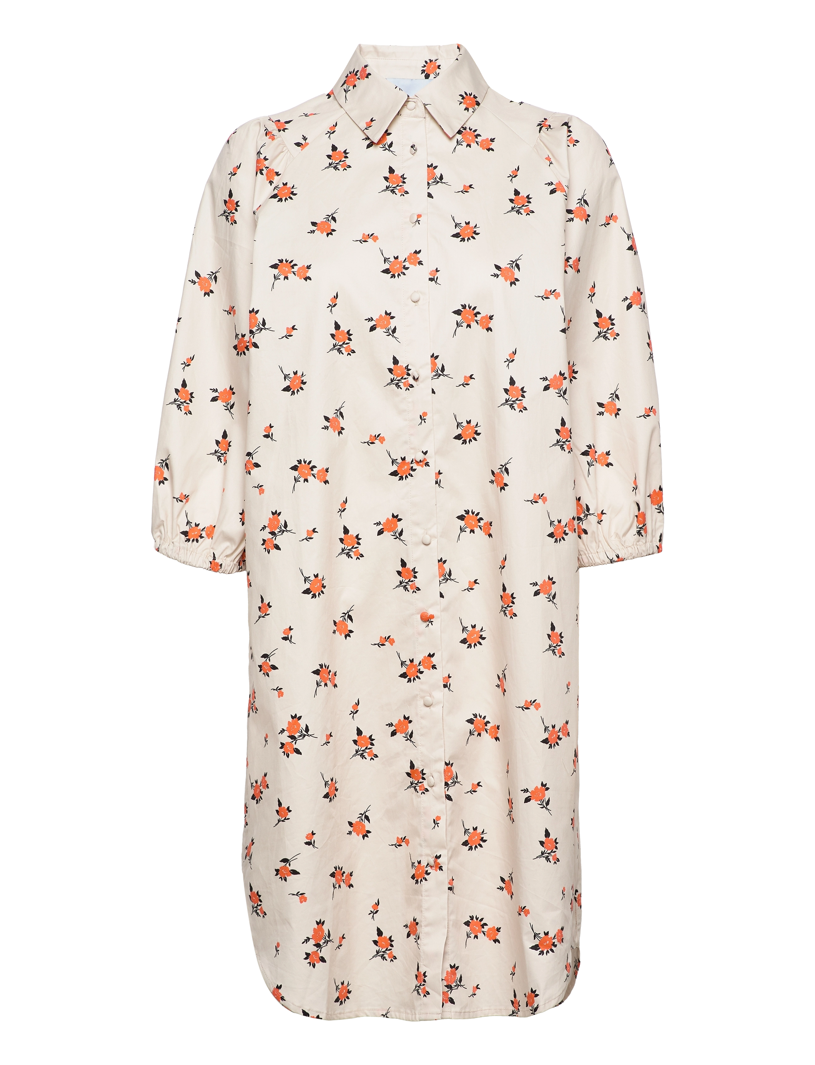 Minus - Jena Shirtdress - broken white flower print - 2