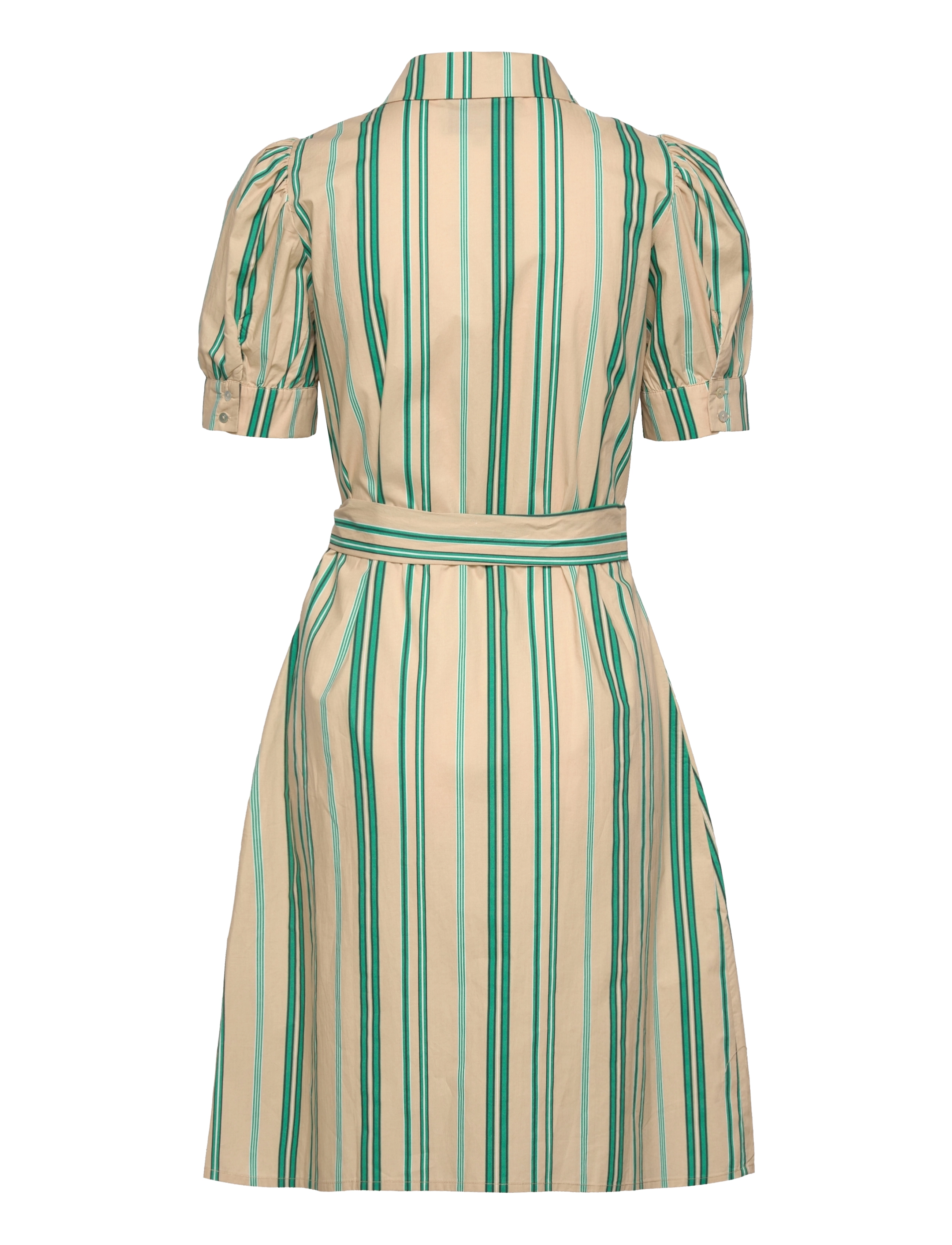 Minus - April Shirtdress - ivy green stripes - 1