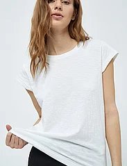 Minus - Leti V-hals T-shirt - laveste priser - hvid - 5