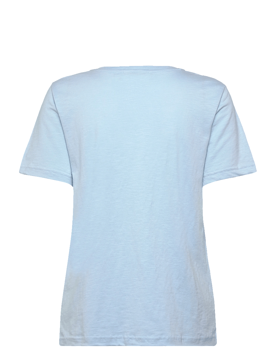 Minus - Leti V-hals T-shirt - t-shirts - ice blue - 1